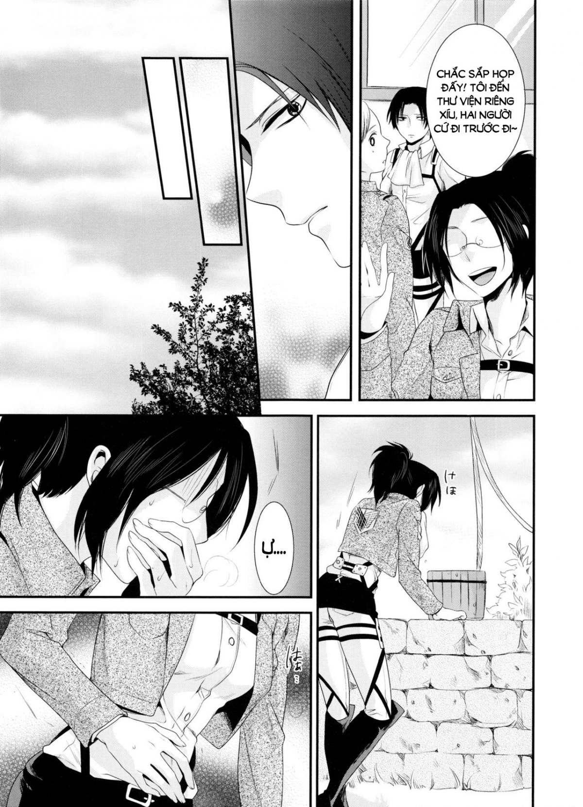 Đọc truyện hentai Kiss me once again (Shingeki no Kyojin) Chap 3