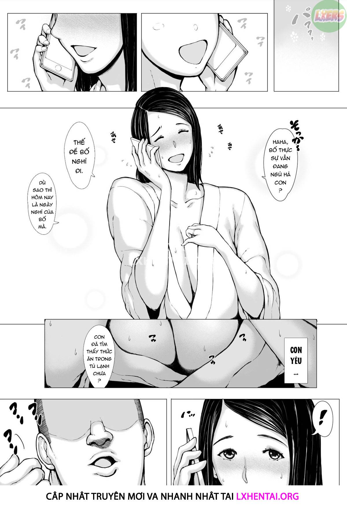 Đọc truyện hentai Hahagui Ottori Okaasan ga Toshishita Yarichin ni Nerawareru Toki Chap 2B