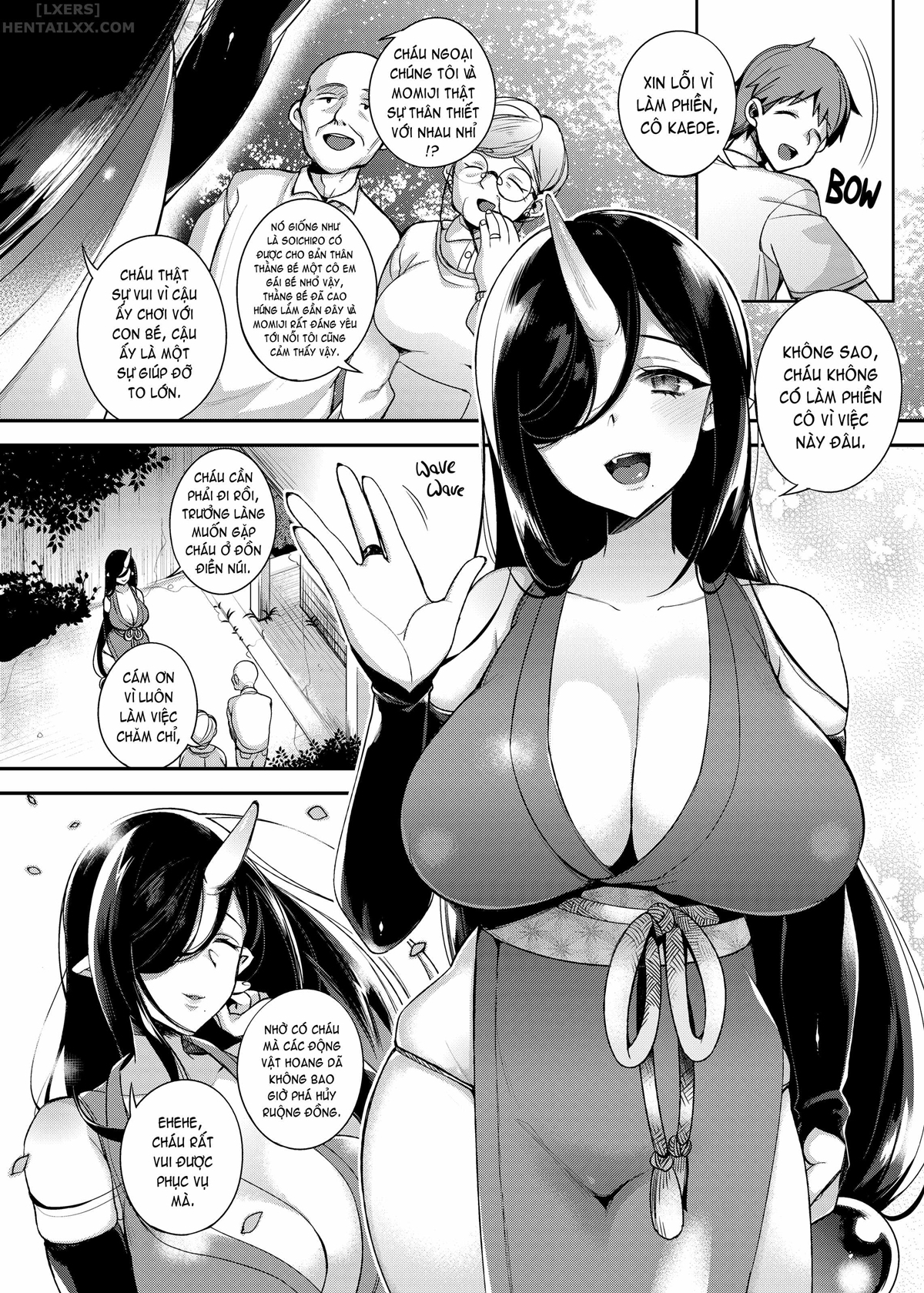 Đọc truyện hentai Hitonarazaru Oyomesama (Trọn bộ) Chap 2: Mating with Oni Daughter