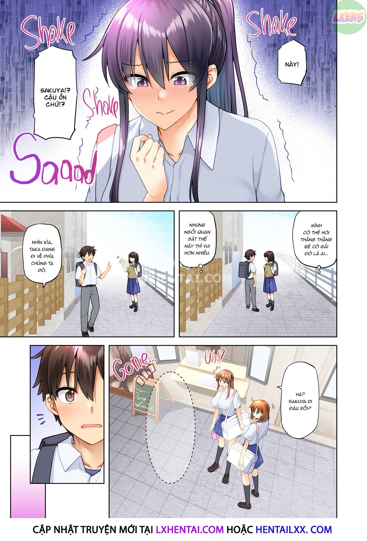 Đọc truyện hentai Onee-chan no Wasuremono o Todoke ni Kita Hazu nanoni - Chap 4