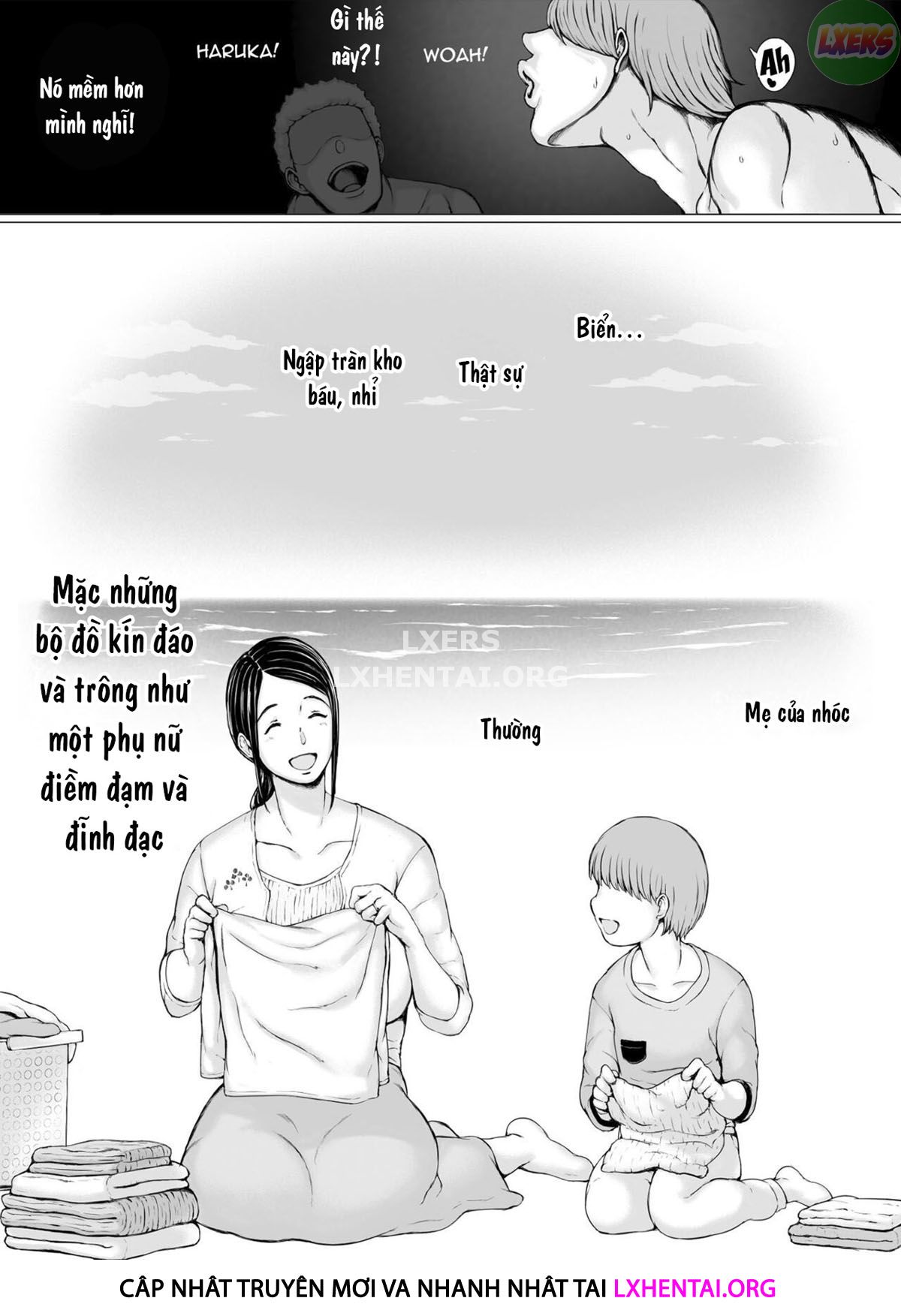 Đọc truyện hentai Hahagui Ottori Okaasan ga Toshishita Yarichin ni Nerawareru Toki Chap 3A
