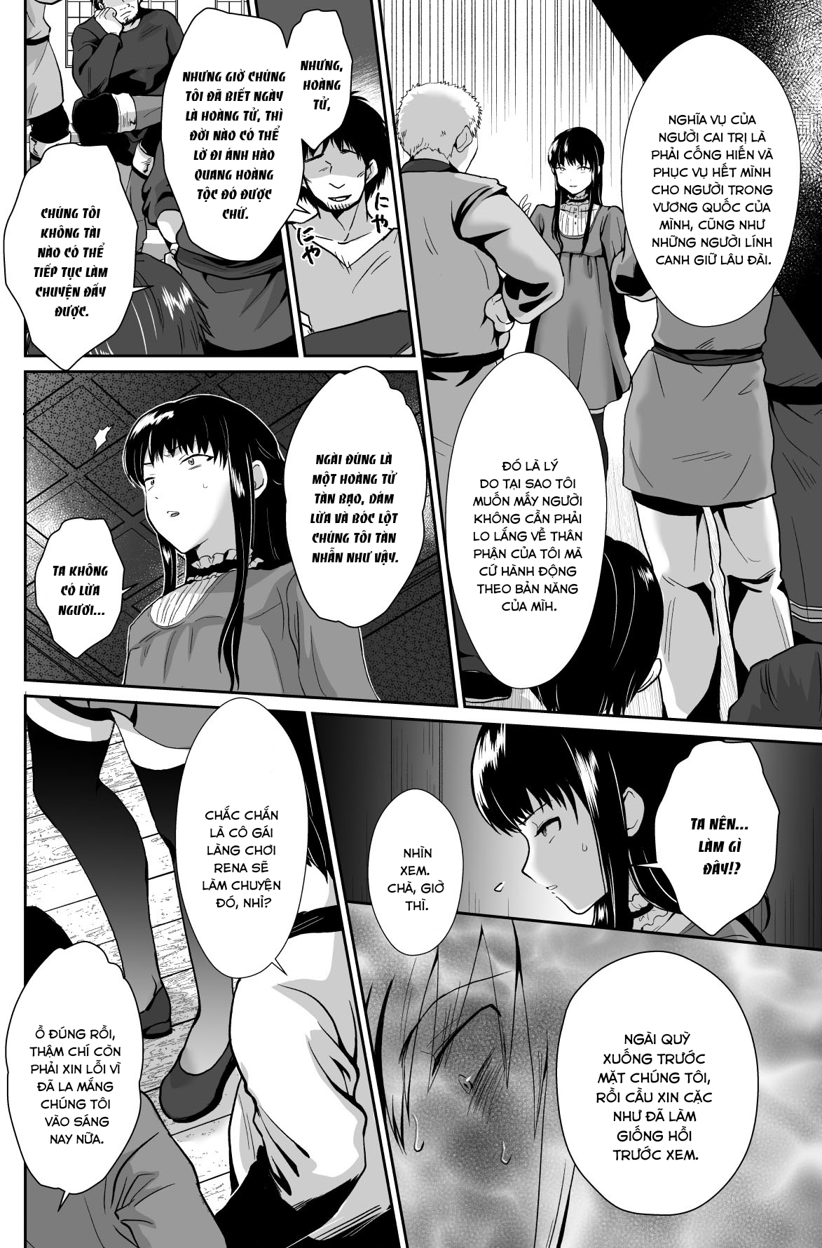 Đọc truyện hentai Kawaisou na Ouji-sama wa Warui Mahou de Oshiro no Mesu Benki ni Sarete Shimaimashita Chap 2