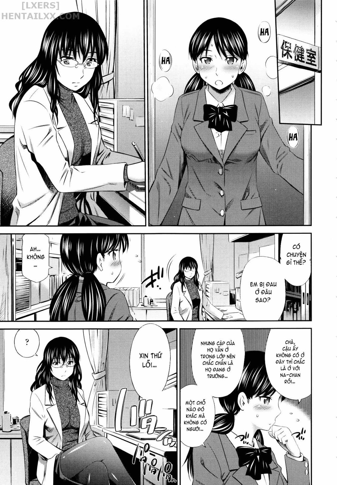Đọc truyện hentai Hokenshitsu no Sagara Sensei Chap 4