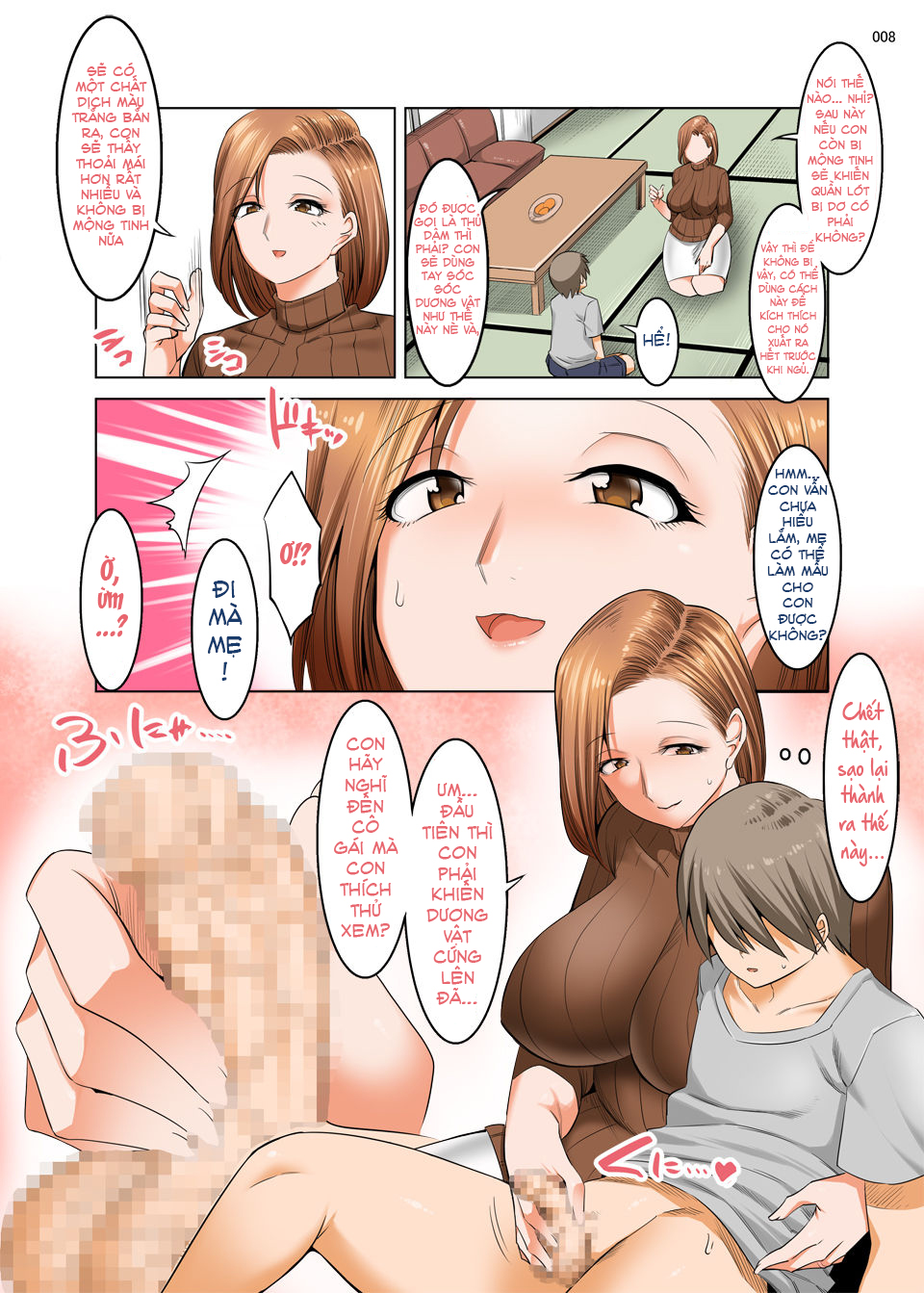 Đọc truyện hentai Ottori Mama wa Musuko no Onedari ni Yowai - Oneshot