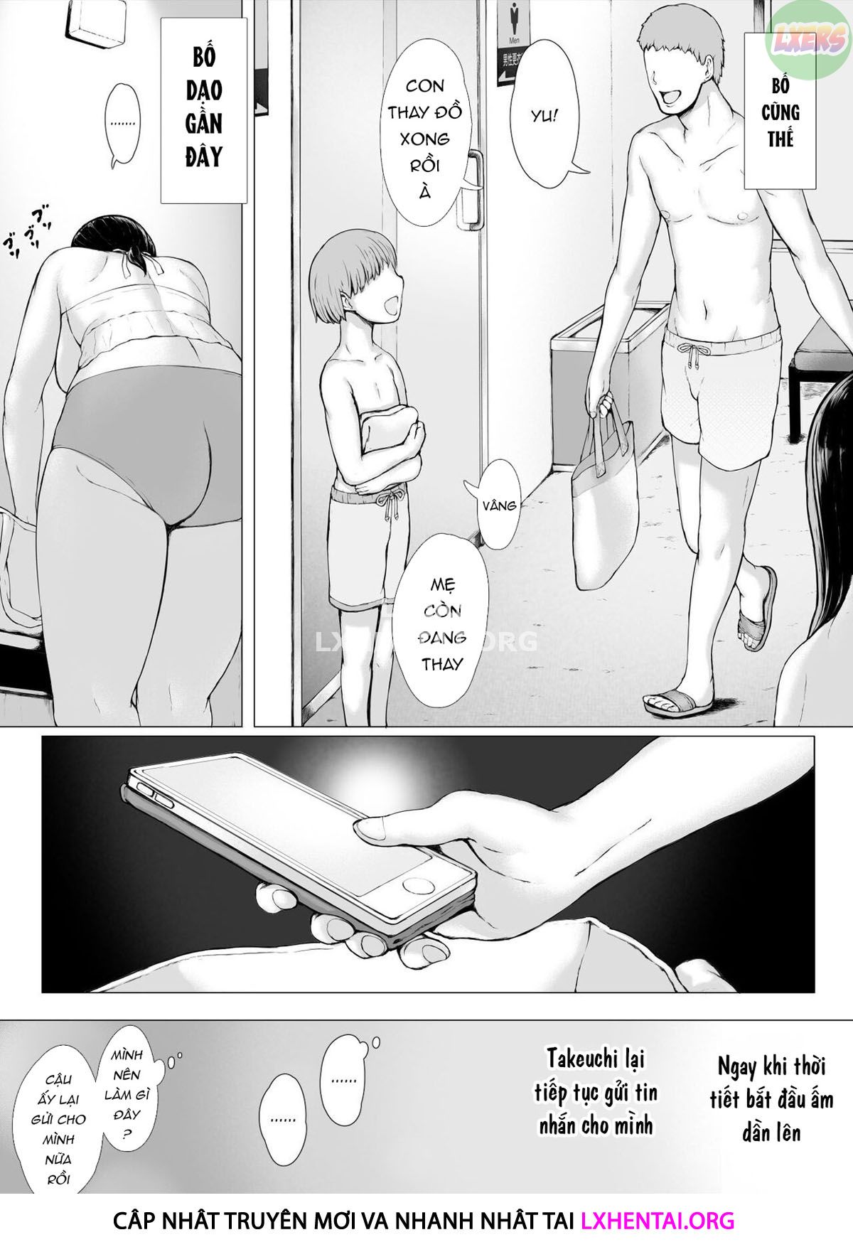 Đọc truyện hentai Hahagui Ottori Okaasan ga Toshishita Yarichin ni Nerawareru Toki Chap 3C | END