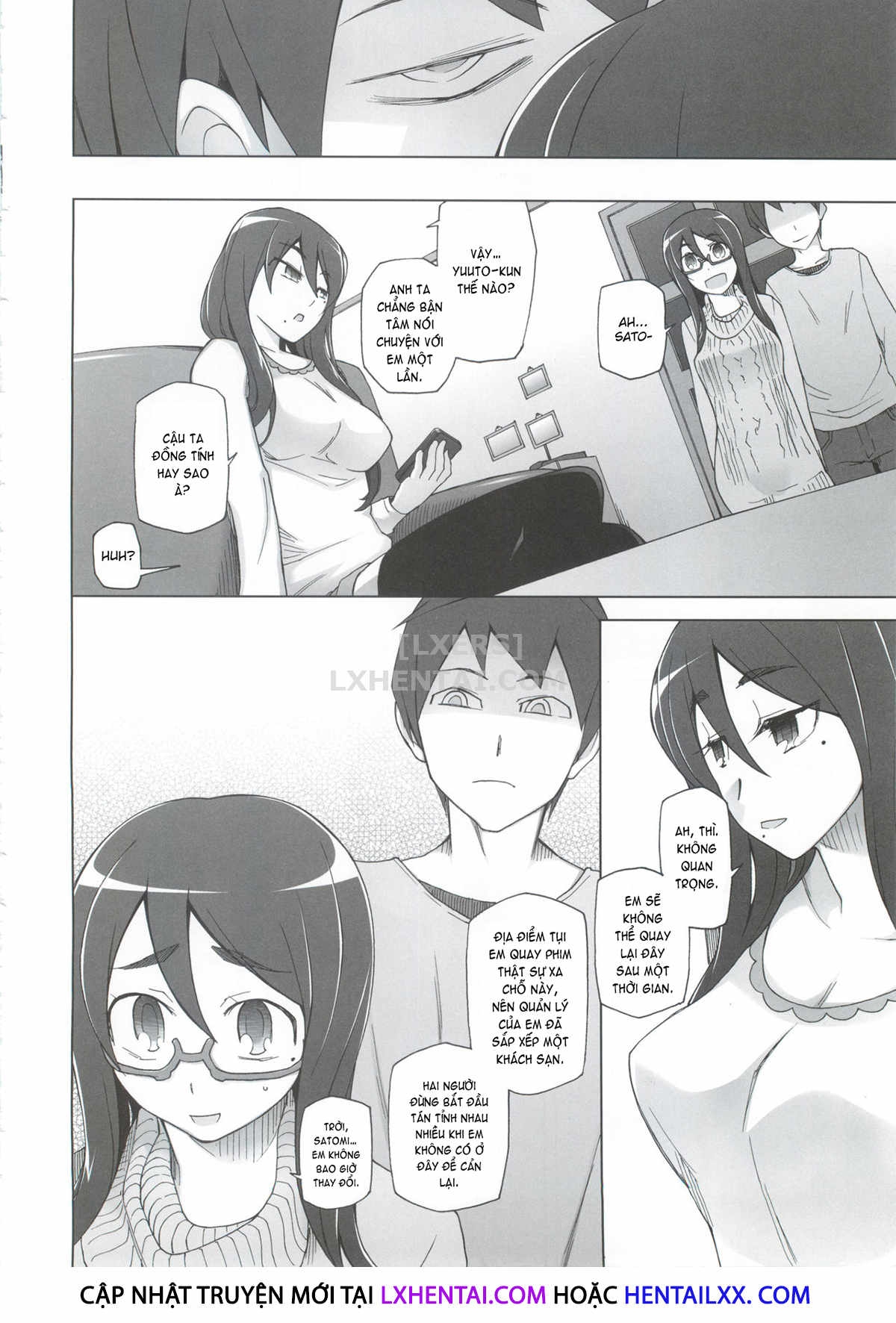 Đọc truyện hentai Kanojo Wa Chou Yuumei Geinoujin... Soshite Boku Ni Naisho De AV Joyuu Satomi-Satona Gojitsudan Chap 2