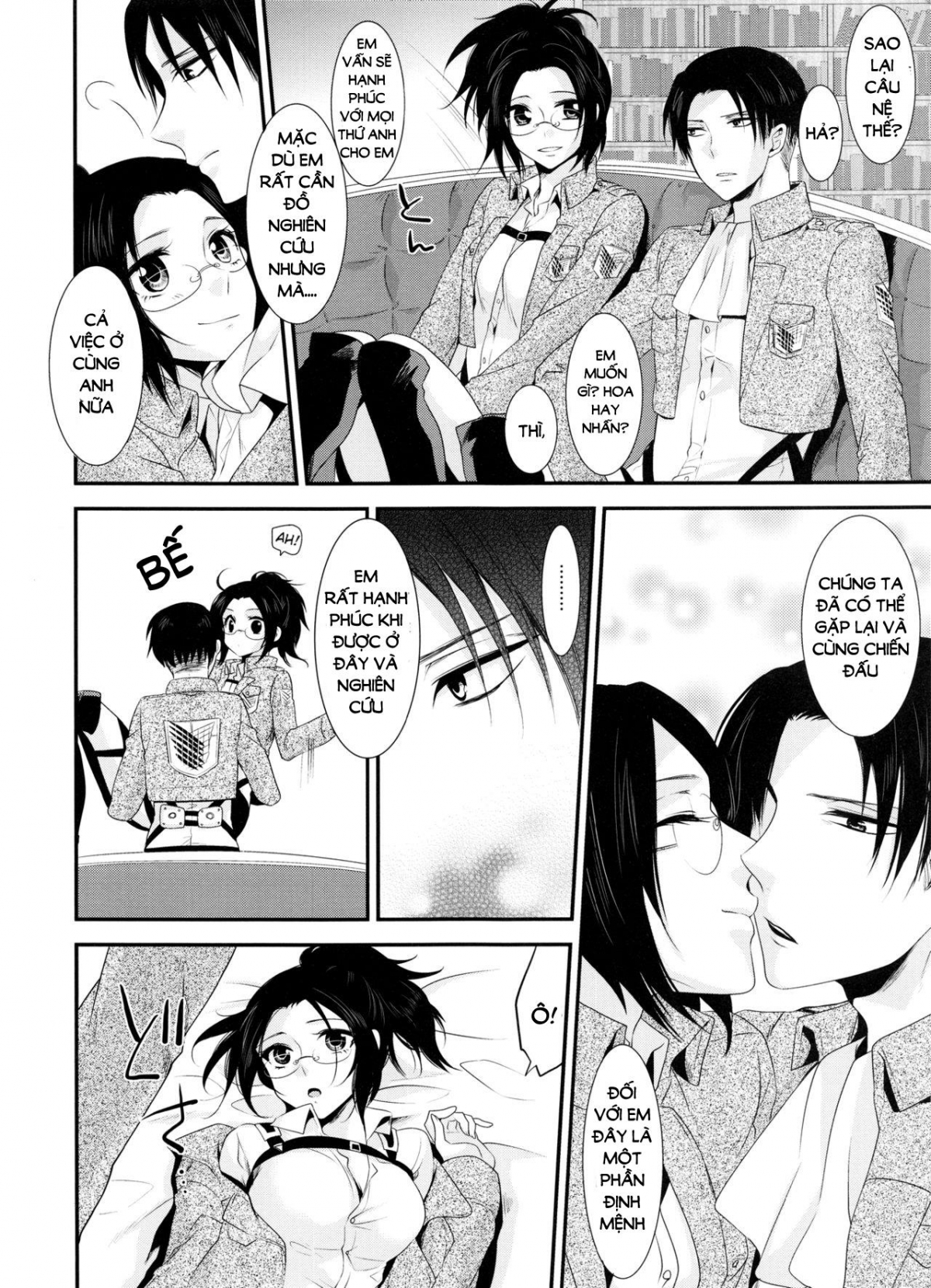 Đọc truyện hentai Kiss me once again (Shingeki no Kyojin) Chap 2