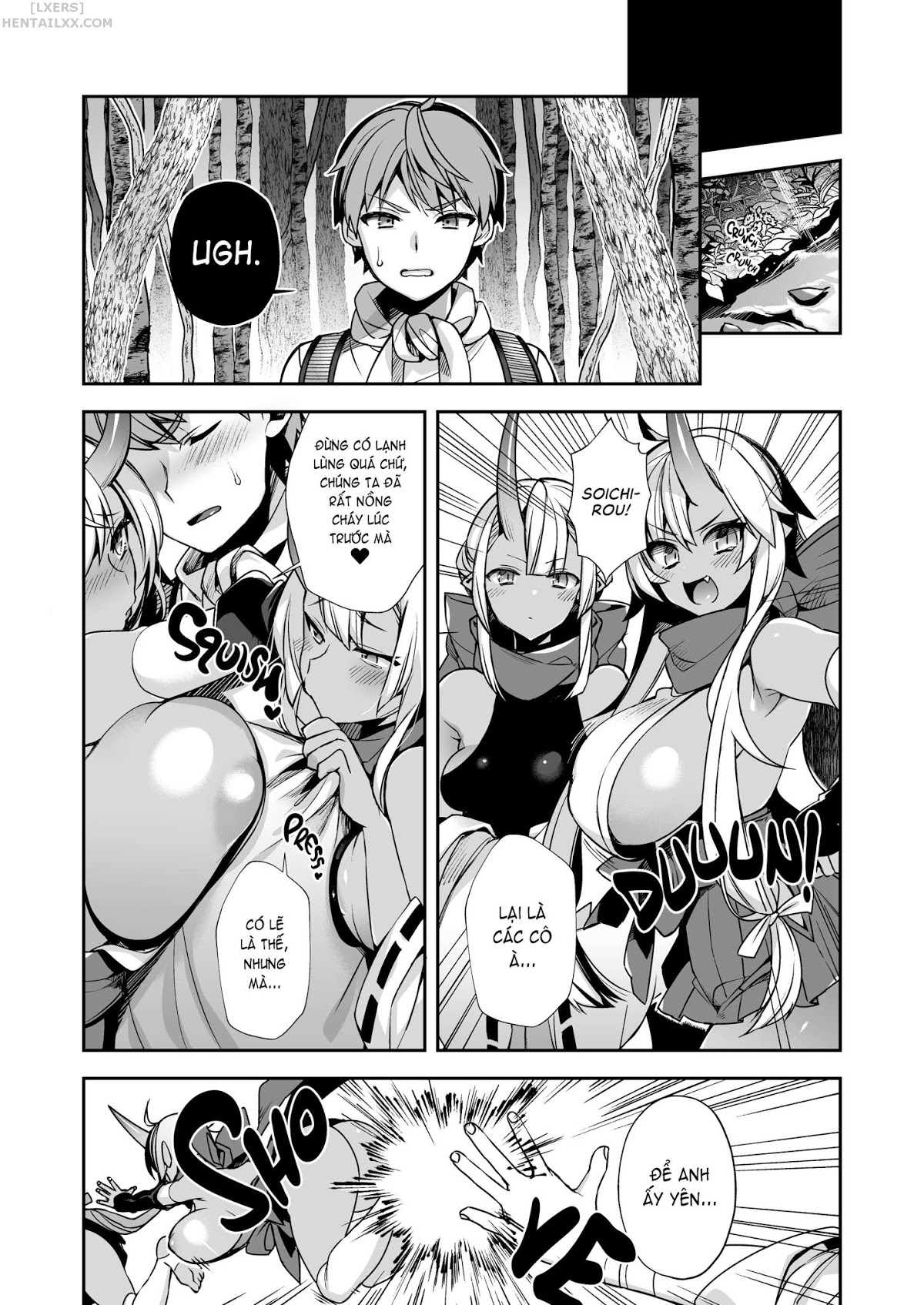 Đọc truyện hentai Hitonarazaru Oyomesama (Trọn bộ) Chap 7: Mating with Oni ~Rapecovery~