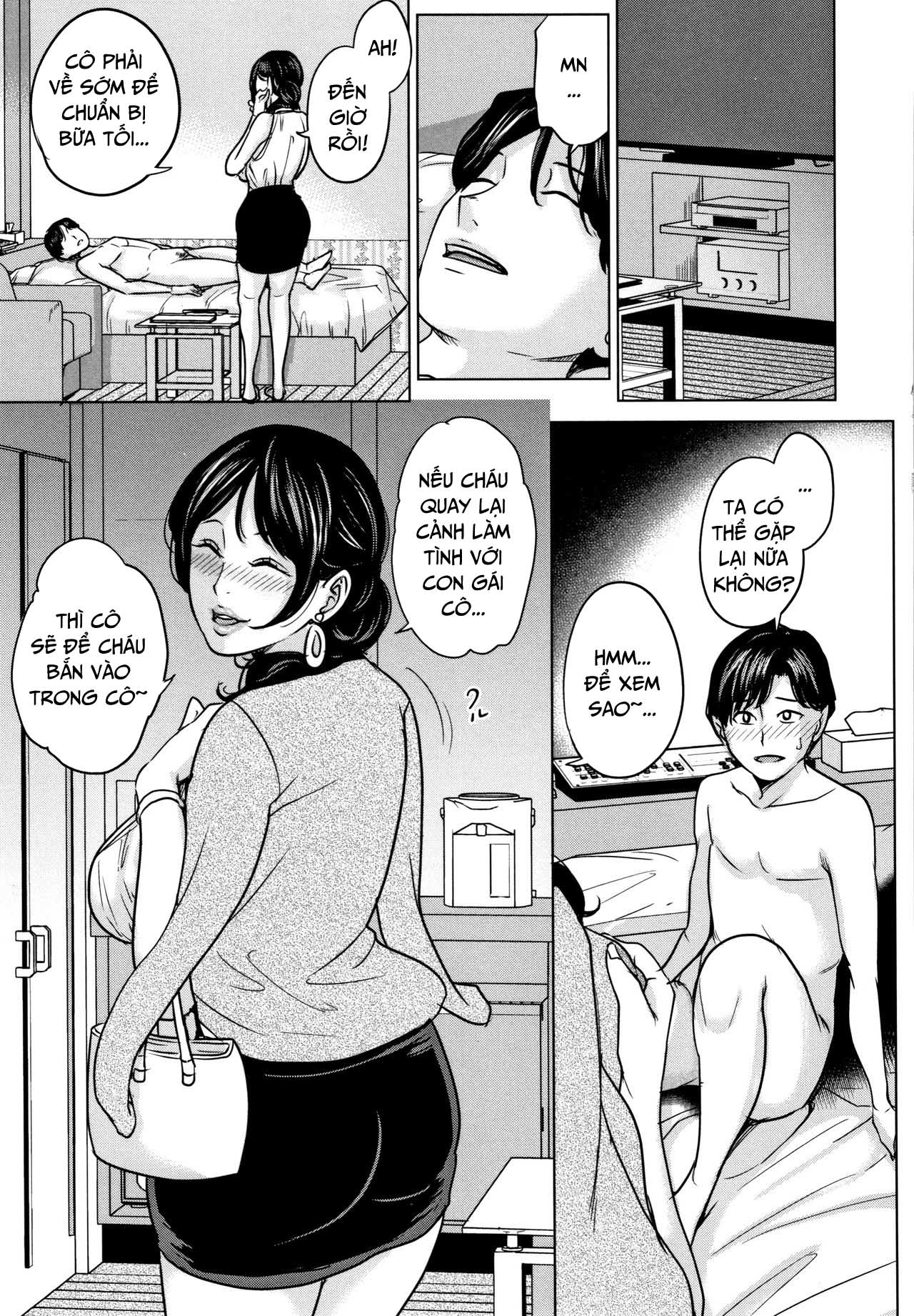 Đọc truyện hentai Kanojo no Mama to Deaikei de Chap 1