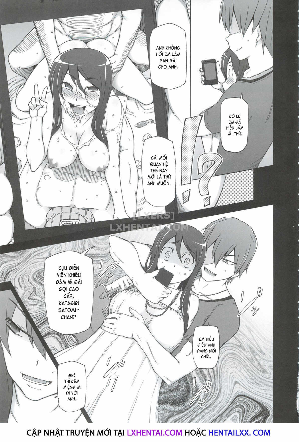 Đọc truyện hentai Kanojo Wa Chou Yuumei Geinoujin... Soshite Boku Ni Naisho De AV Joyuu Satomi-Satona Gojitsudan Chap 2