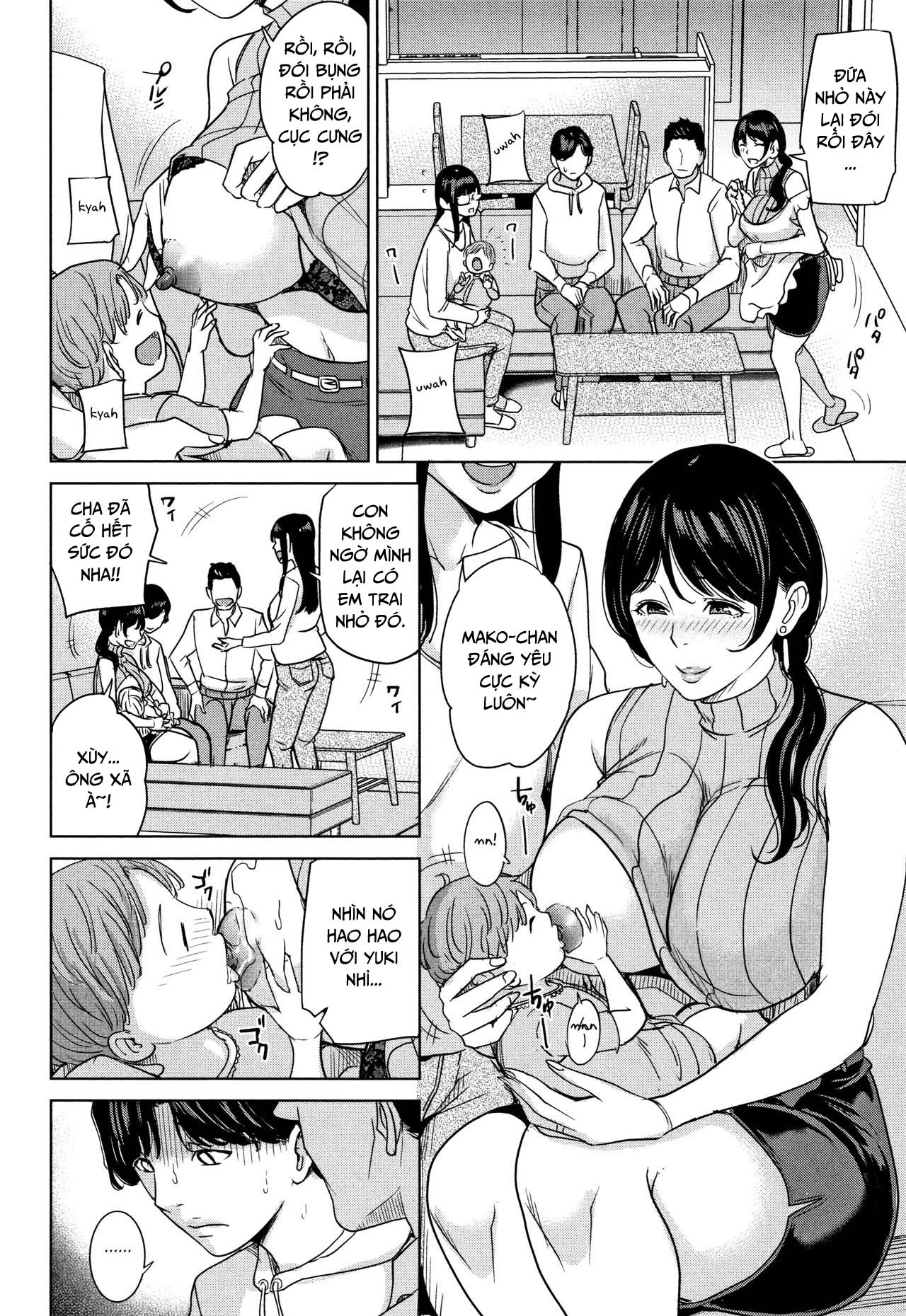 Đọc truyện hentai Kanojo no Mama to Deaikei de Chap 3