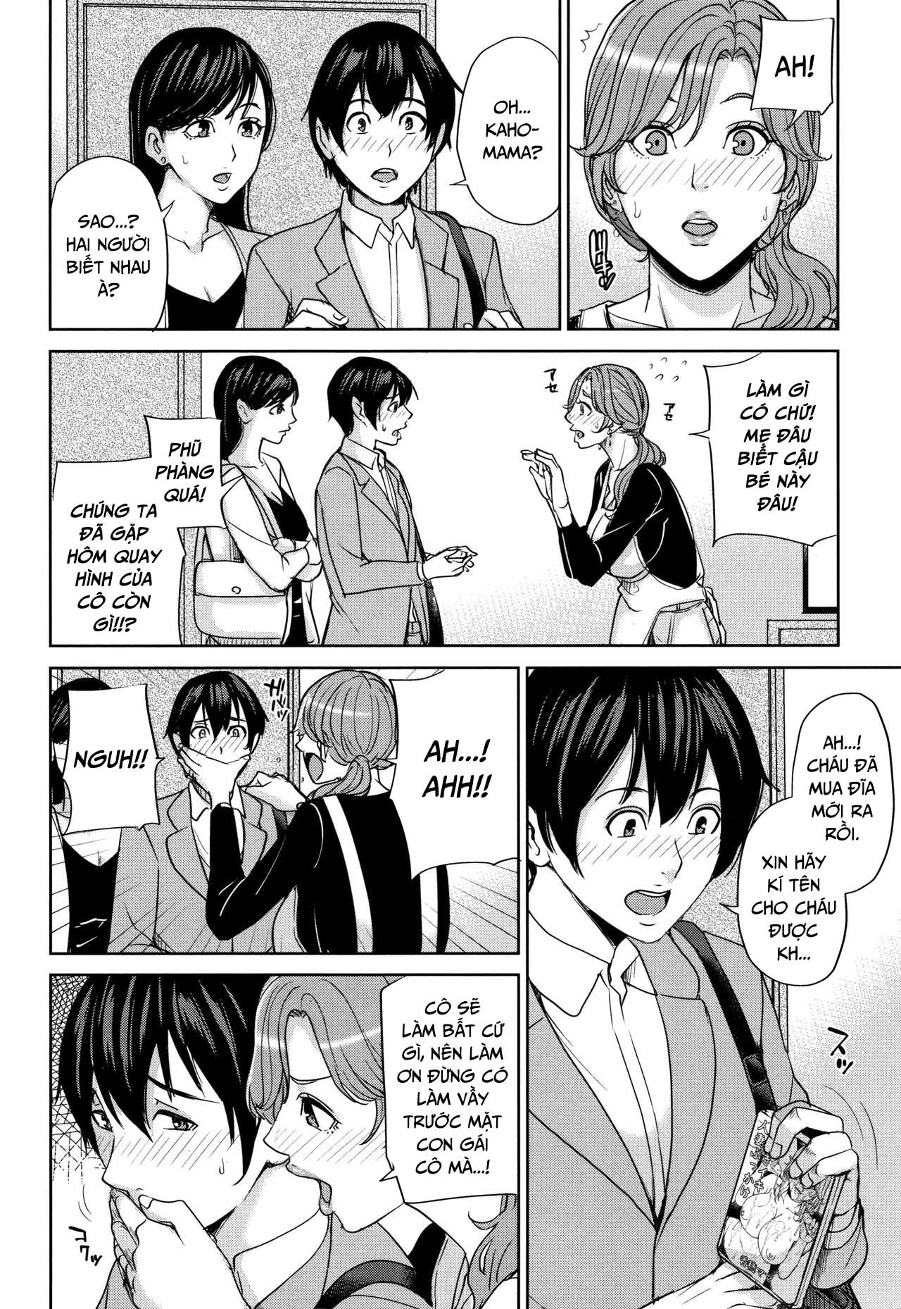 Đọc truyện hentai Kanojo no Mama to Deaikei de Chap 6