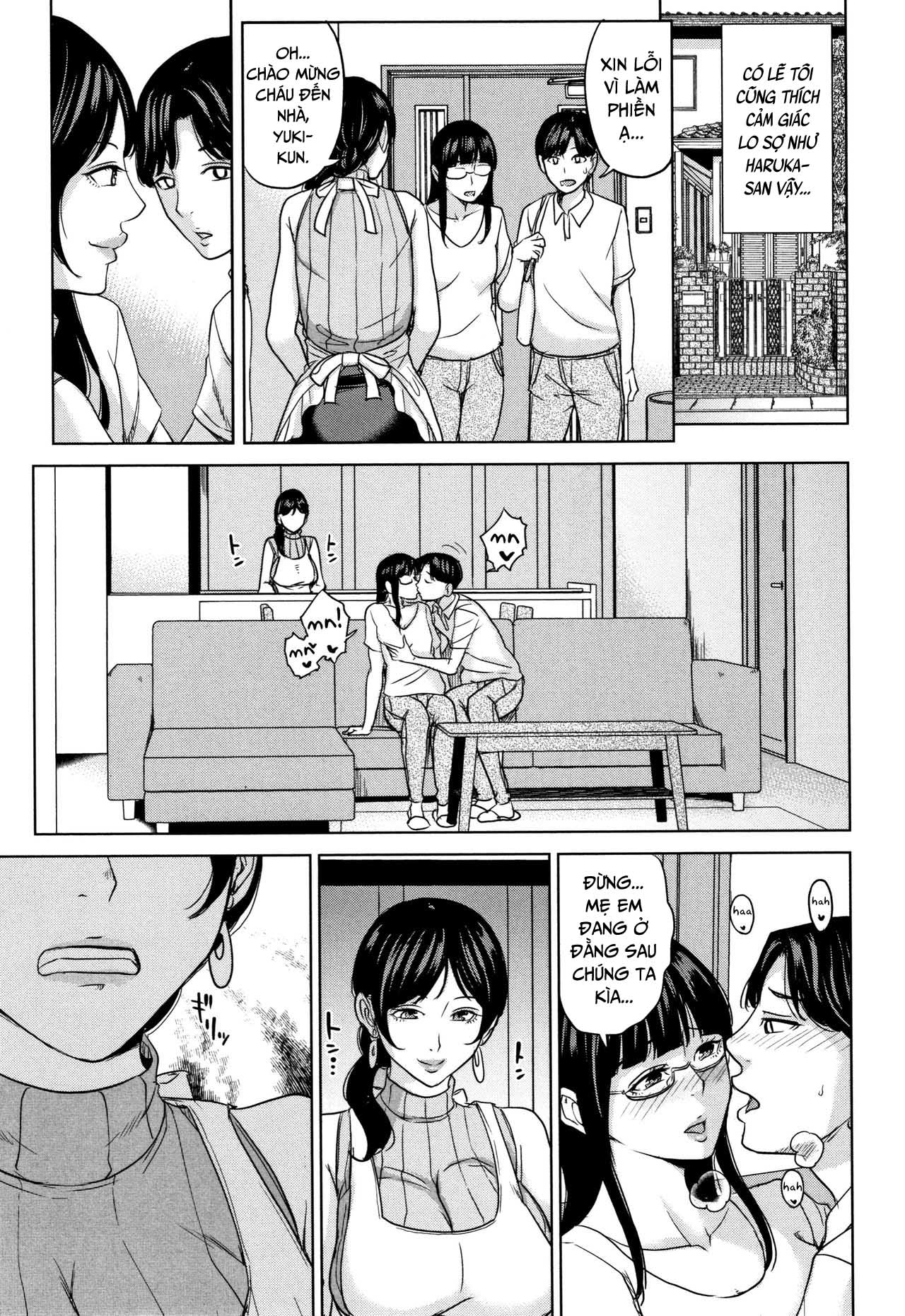 Đọc truyện hentai Kanojo no Mama to Deaikei de Chap 2