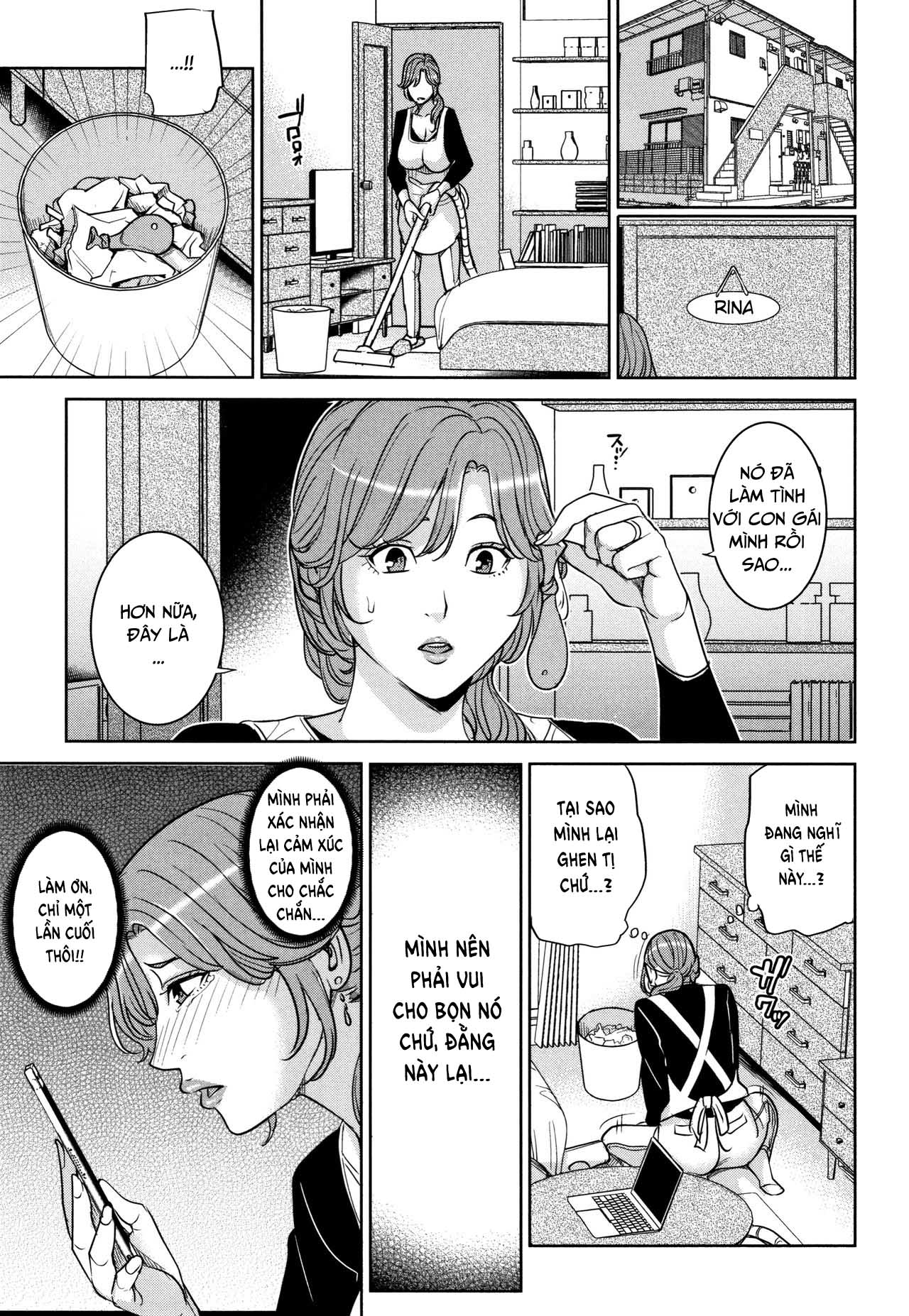 Đọc truyện hentai Kanojo no Mama to Deaikei de Chap 6