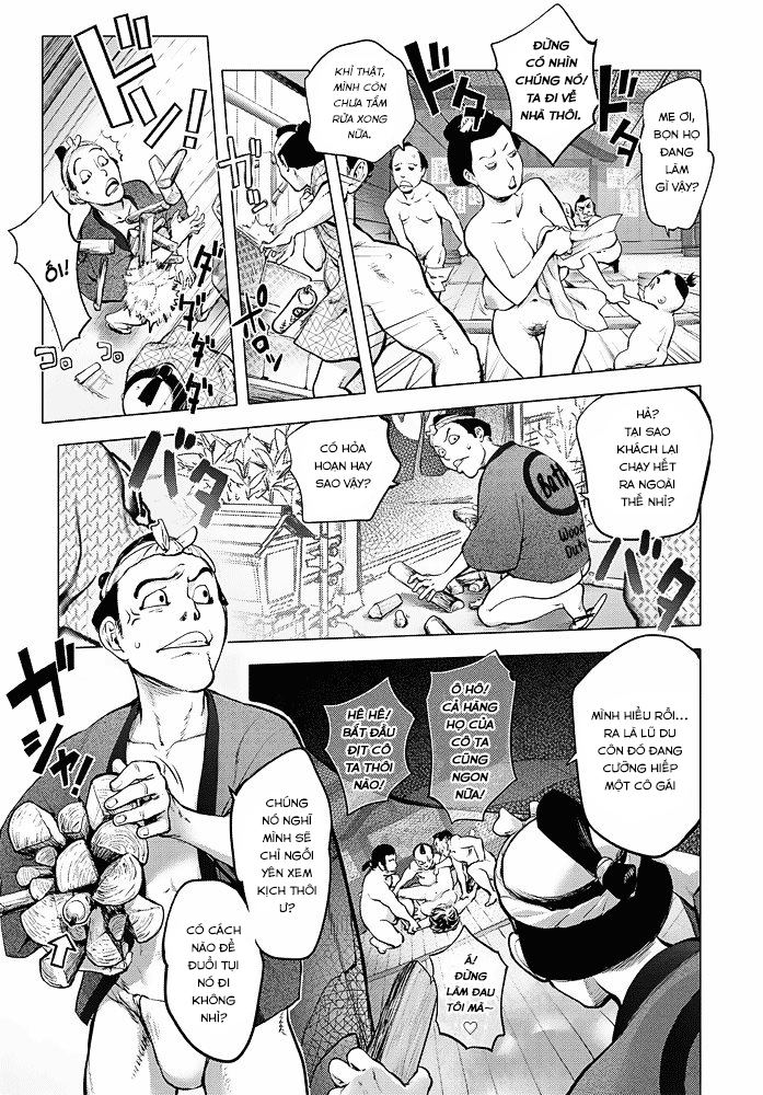 Đọc truyện hentai Nàng Kunoichi ngơ ngác Chap 4 Tai nạn đẫm nước