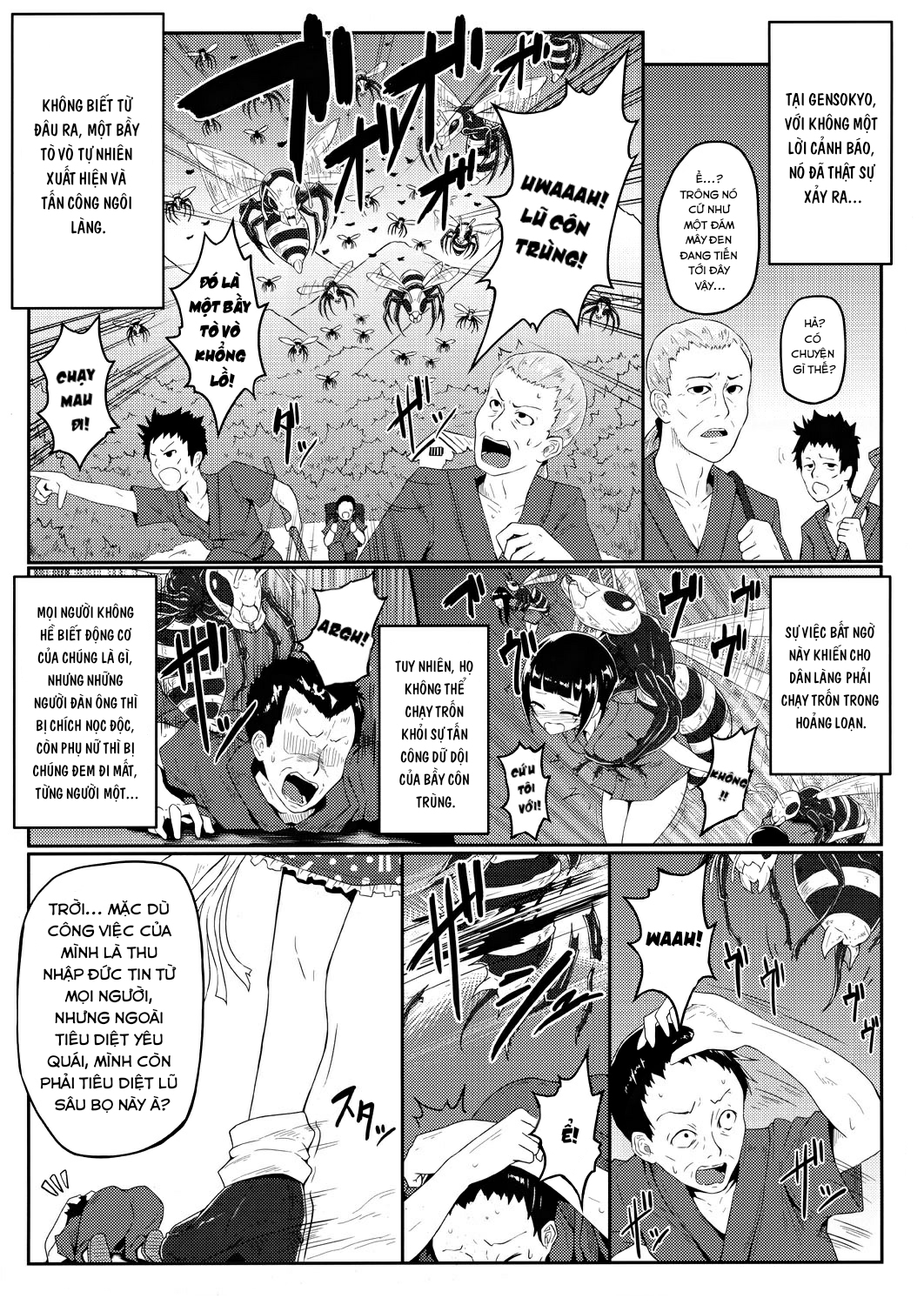 Đọc truyện hentai Sanae và cuộc phiêu lưu vào hang tò vò(Touhou Project) Oneshot