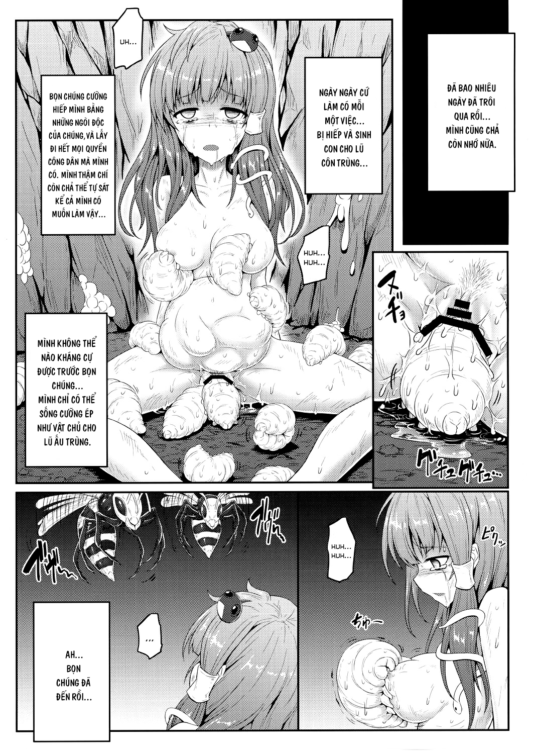 Đọc truyện hentai Sanae và cuộc phiêu lưu vào hang tò vò(Touhou Project) Oneshot