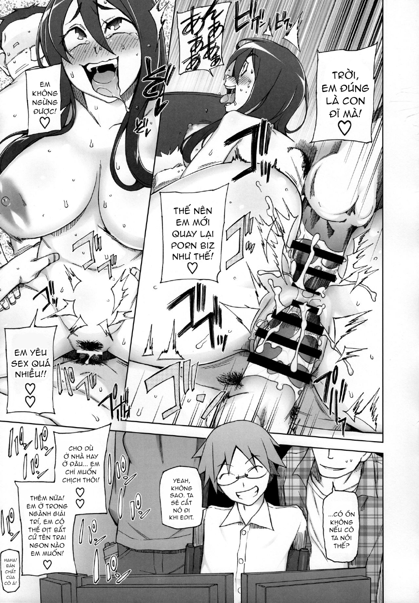 Đọc truyện hentai Kanojo Wa Chou Yuumei Geinoujin... Soshite Boku Ni Naisho De AV Joyuu Satomi-Satona Gojitsudan Chap 1.2