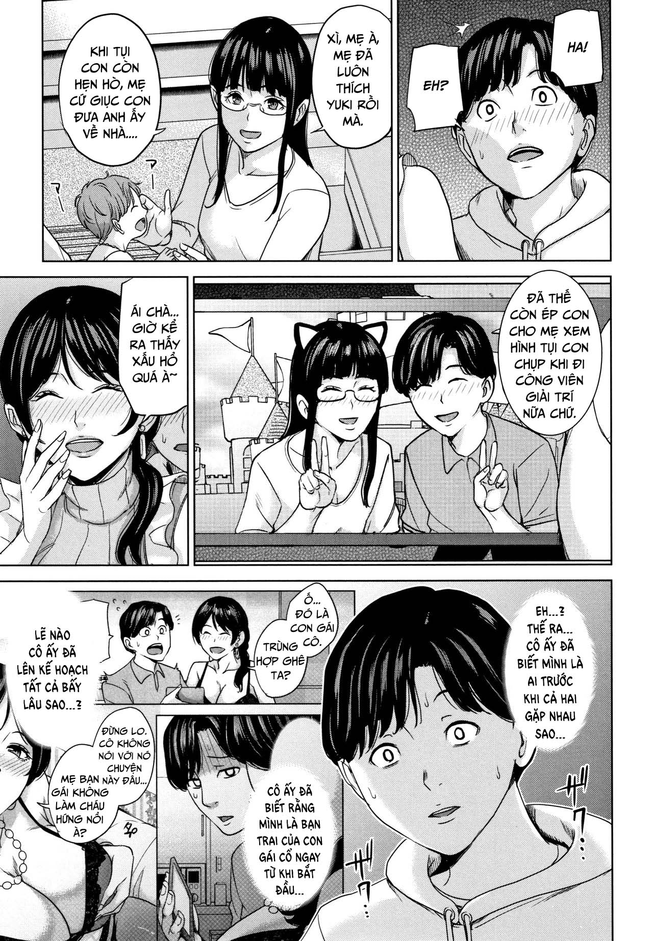 Đọc truyện hentai Kanojo no Mama to Deaikei de Chap 3