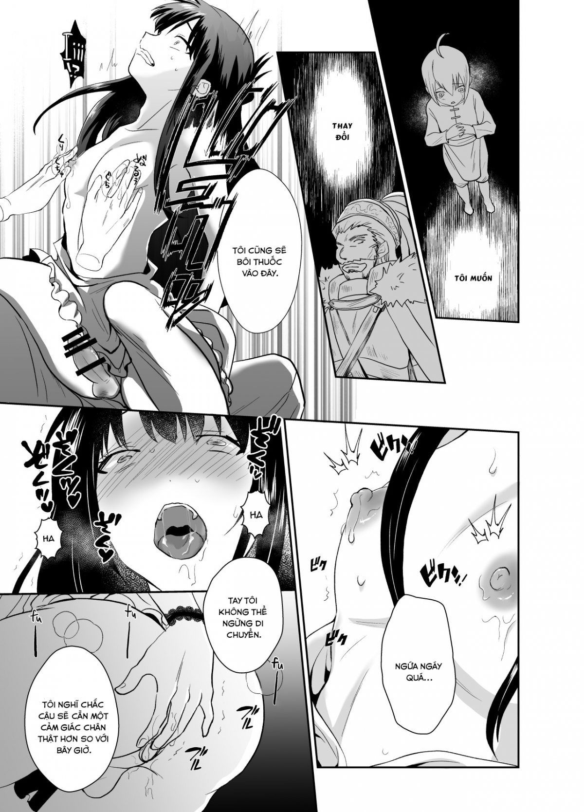 Đọc truyện hentai Kawaisou na Ouji-sama wa Warui Mahou de Oshiro no Mesu Benki ni Sarete Shimaimashita Chap 1