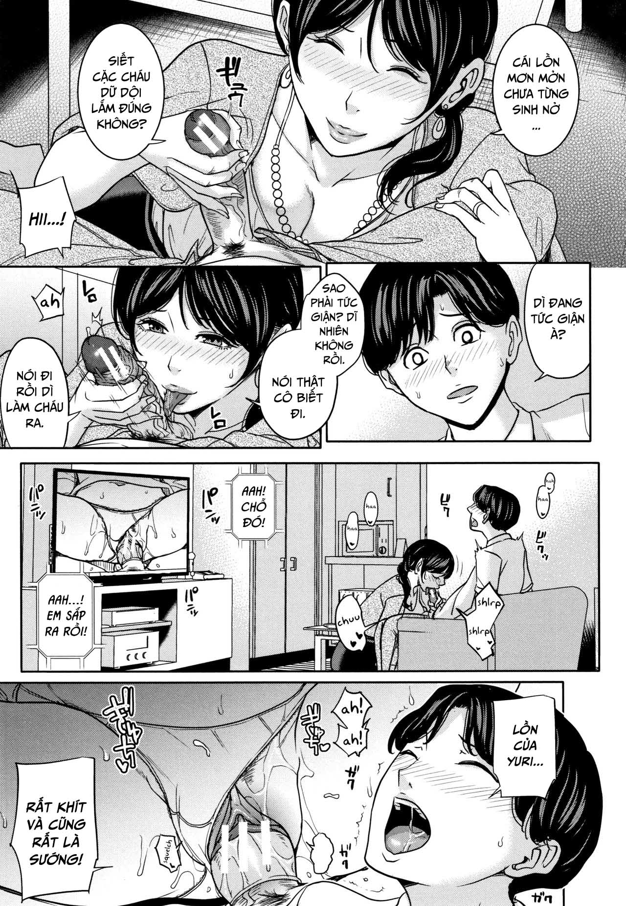 Đọc truyện hentai Kanojo no Mama to Deaikei de Chap 2