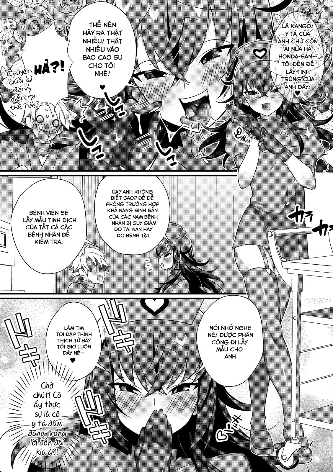 Đọc truyện hentai Cô y ta dâm đãng và buổi lấy tinh trùng ban đêm Oneshot