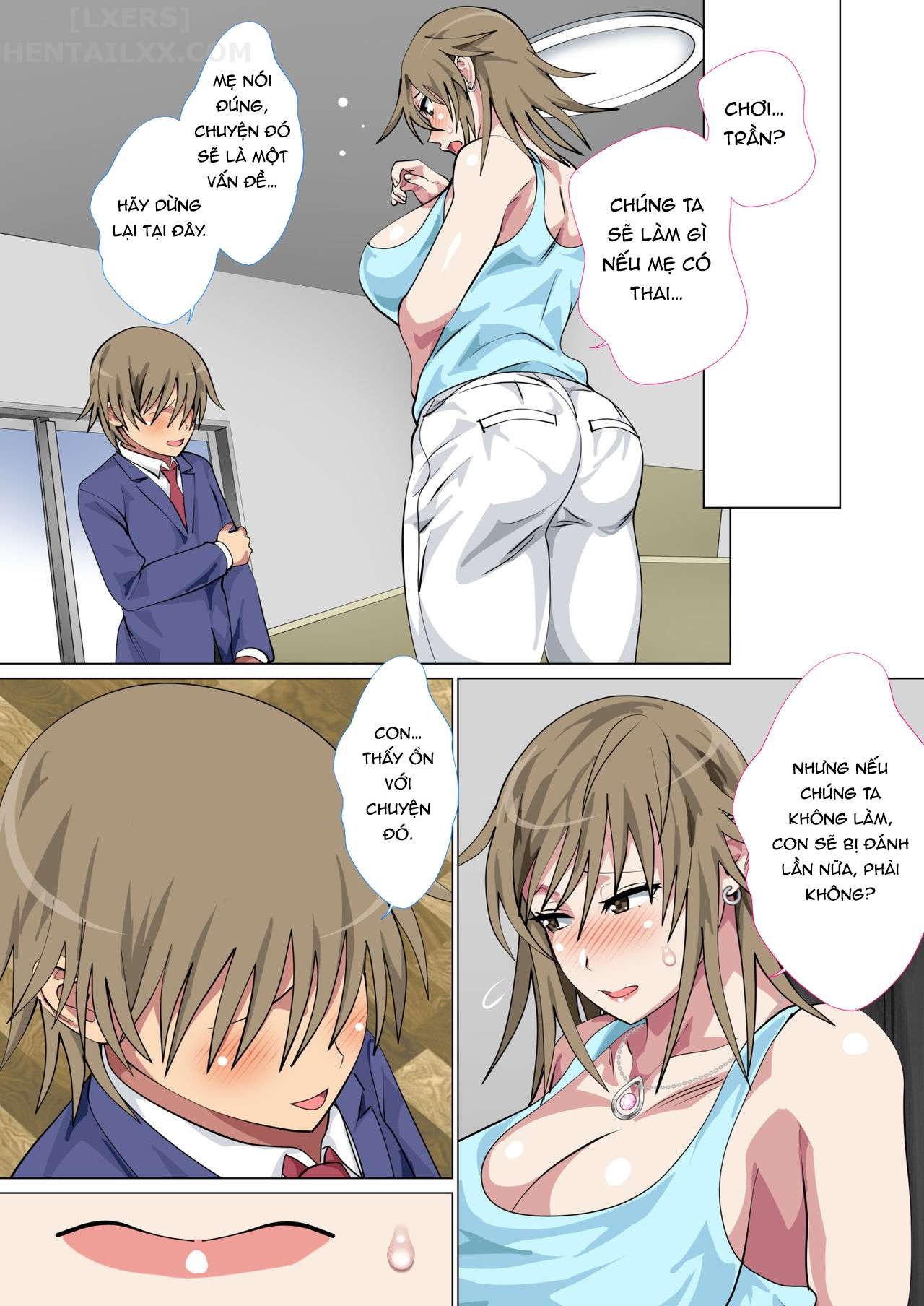 Đọc truyện hentai Ijimerarekko no Hahaoya ga Hamedori suru Batsu Game ni Makikomareta Kekka Chap 3