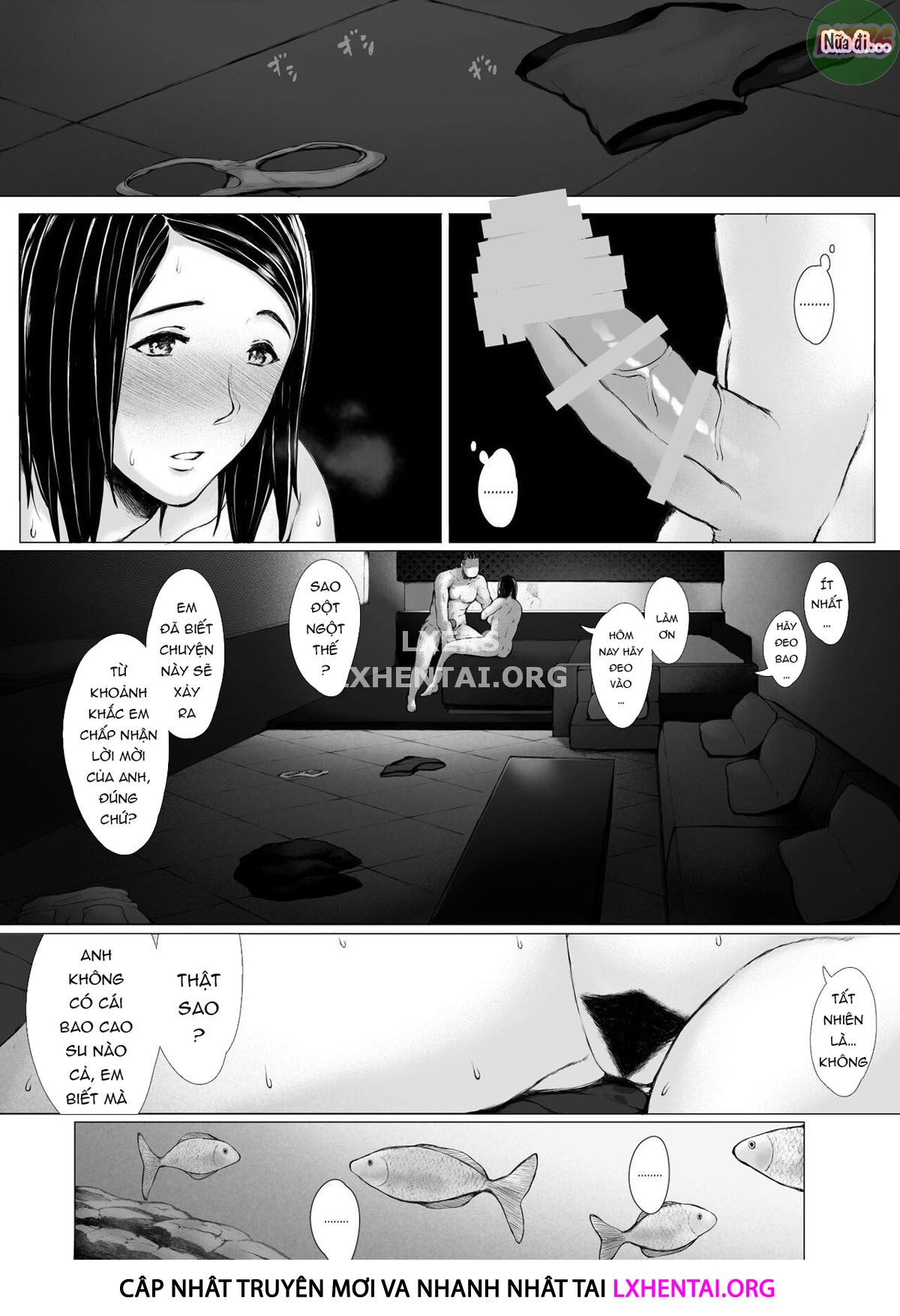 Đọc truyện hentai Hahagui Ottori Okaasan ga Toshishita Yarichin ni Nerawareru Toki Chap 3C | END
