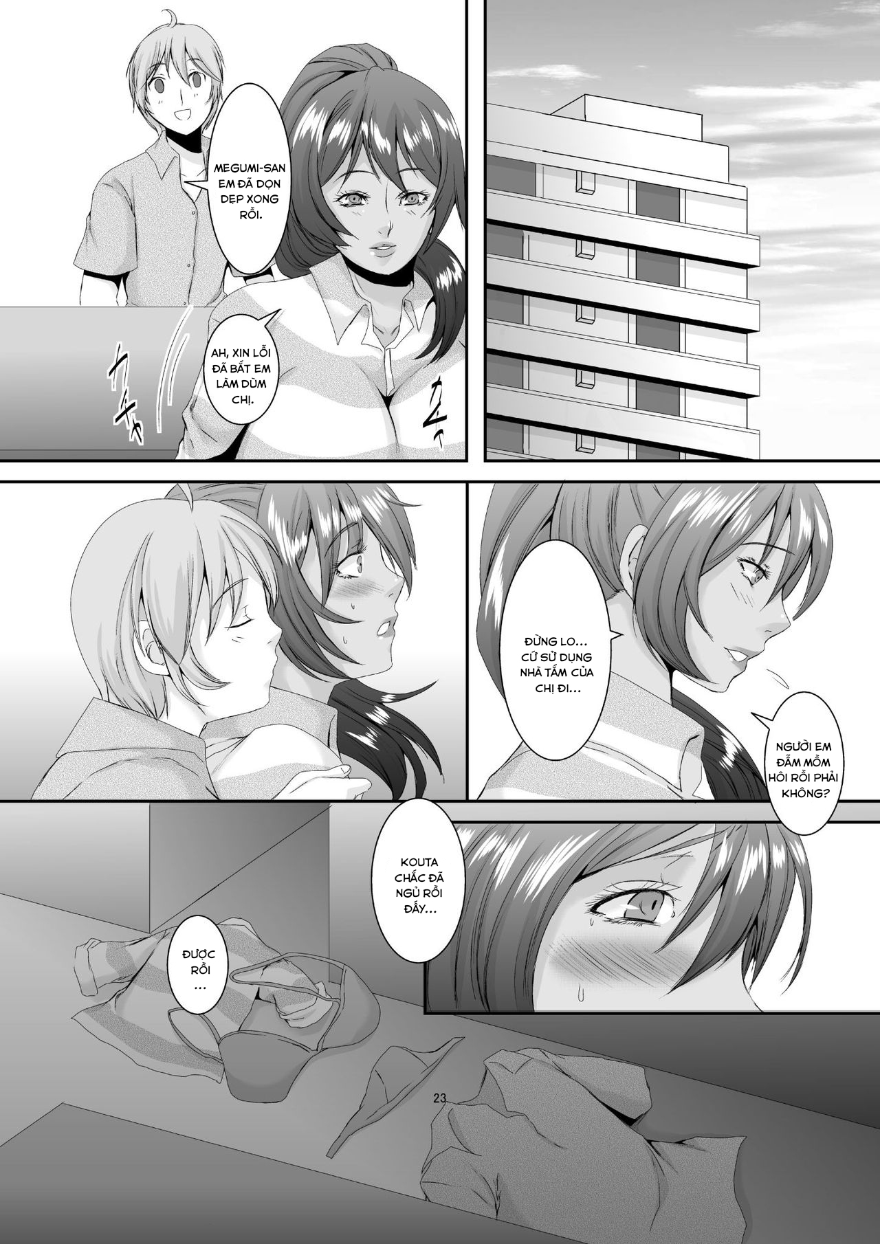 Đọc truyện hentai Oku-sama wa Moto Yariman Chap 2