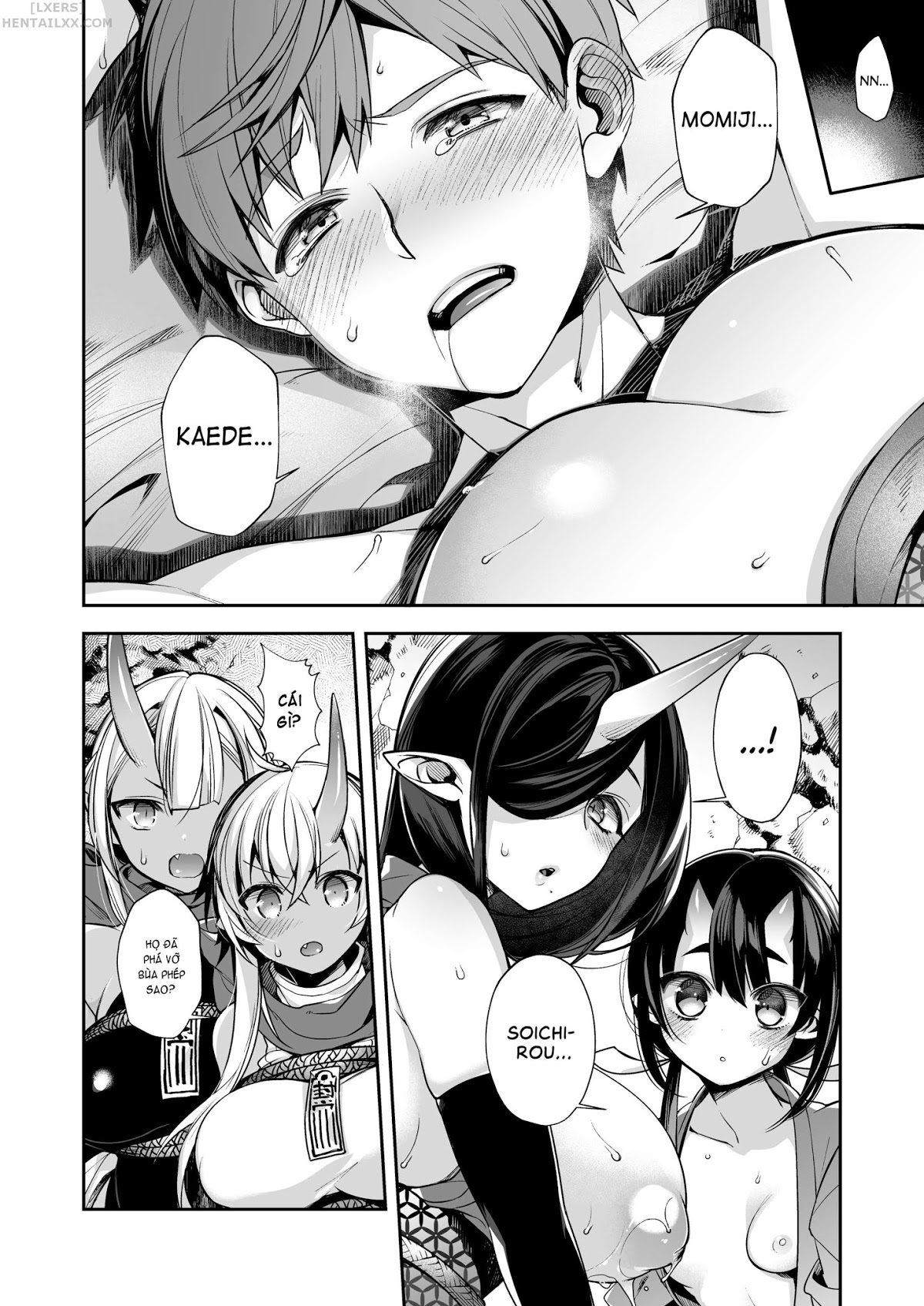Đọc truyện hentai Hitonarazaru Oyomesama (Trọn bộ) Chap 7: Mating with Oni ~Rapecovery~