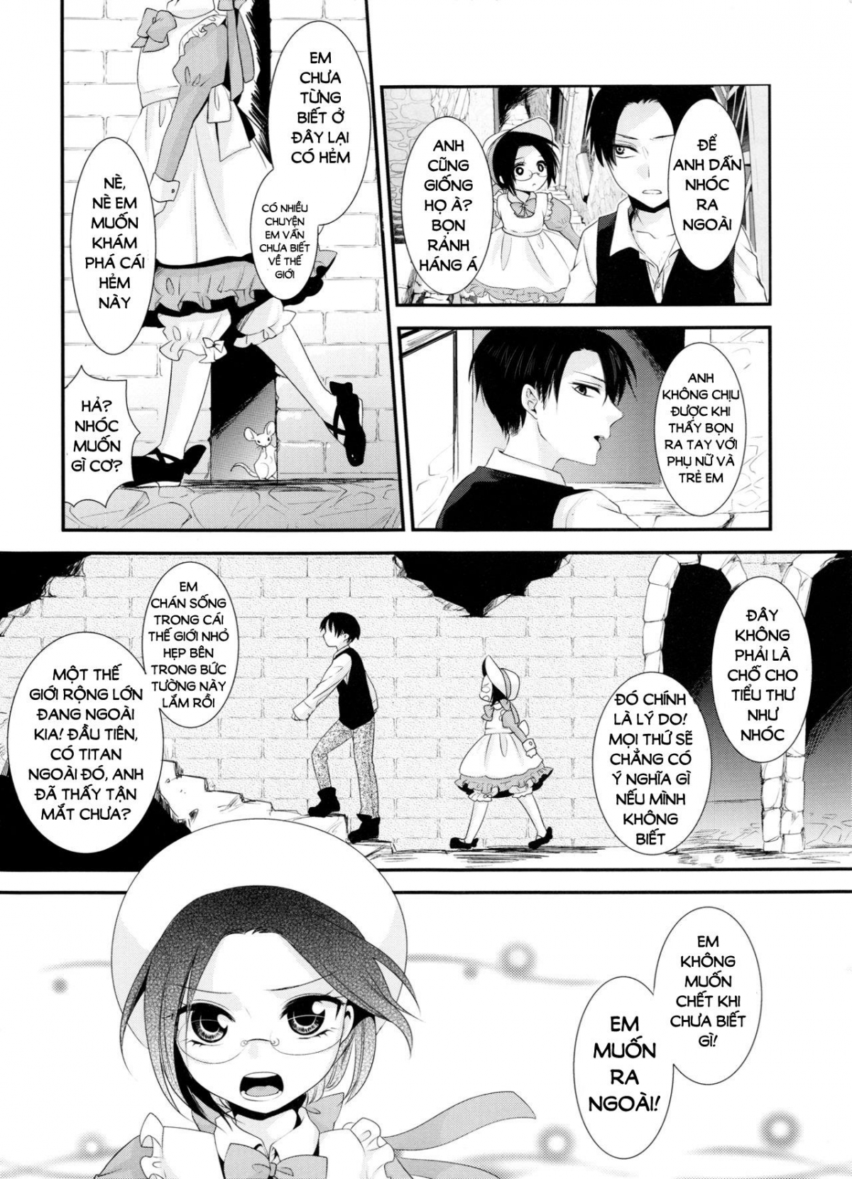Đọc truyện hentai Kiss me once again (Shingeki no Kyojin) Chap 1
