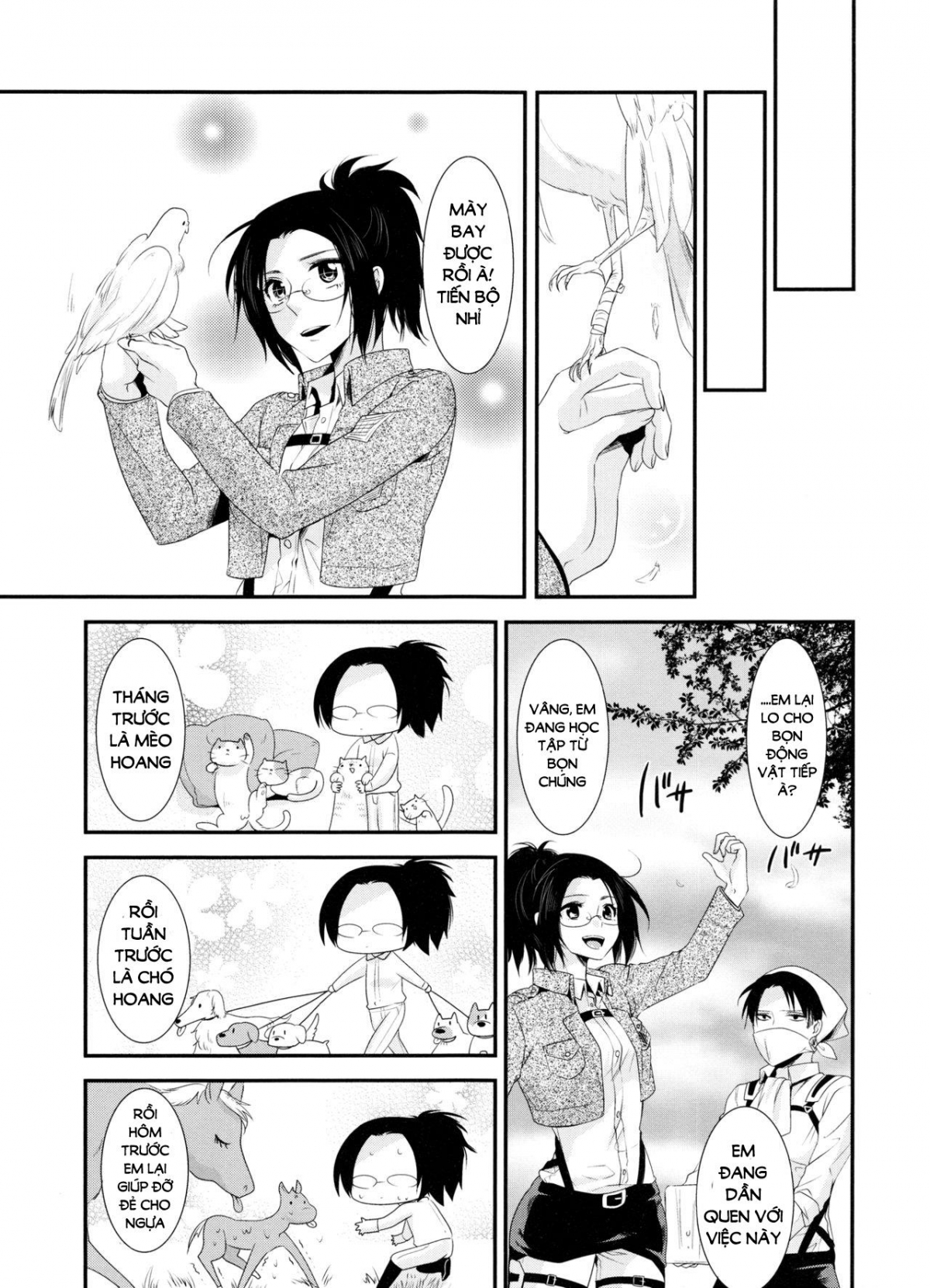 Đọc truyện hentai Kiss me once again (Shingeki no Kyojin) Chap 2