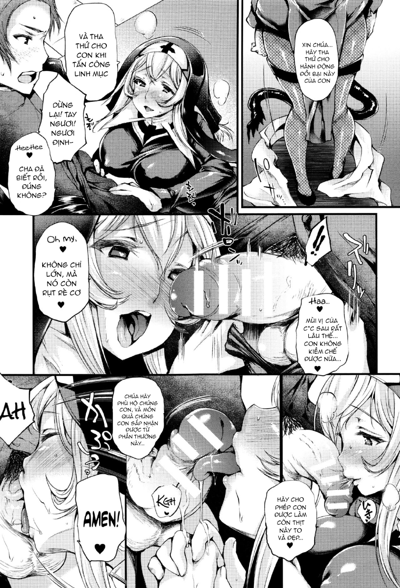 Đọc truyện hentai Sakusaku Meat Pie Chap 2 Khi nhà thờ không còn là chốn linh thiêng