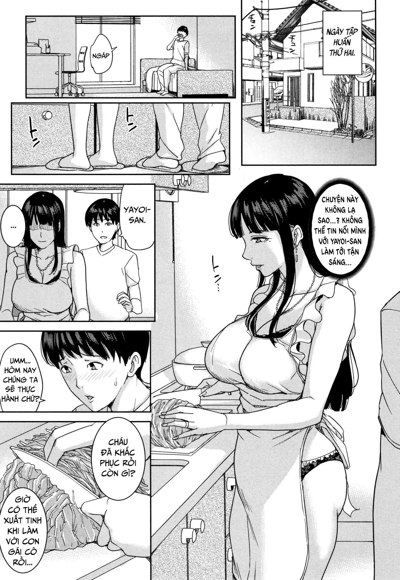 Đọc truyện hentai Kanojo no Mama to Deaikei de Chap 5