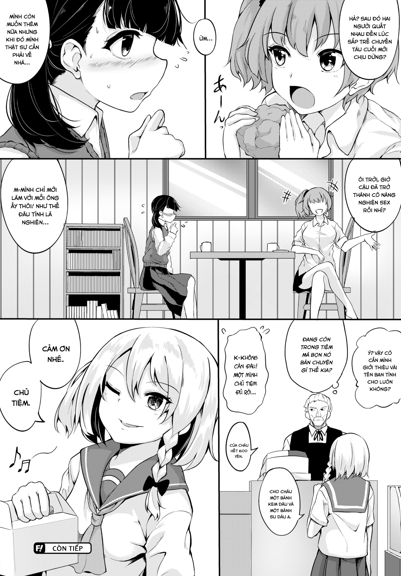 Đọc truyện hentai Bị Ép Phải Ra Tại Tiệm Đồ Ngọt Cuối Phố Chap 2