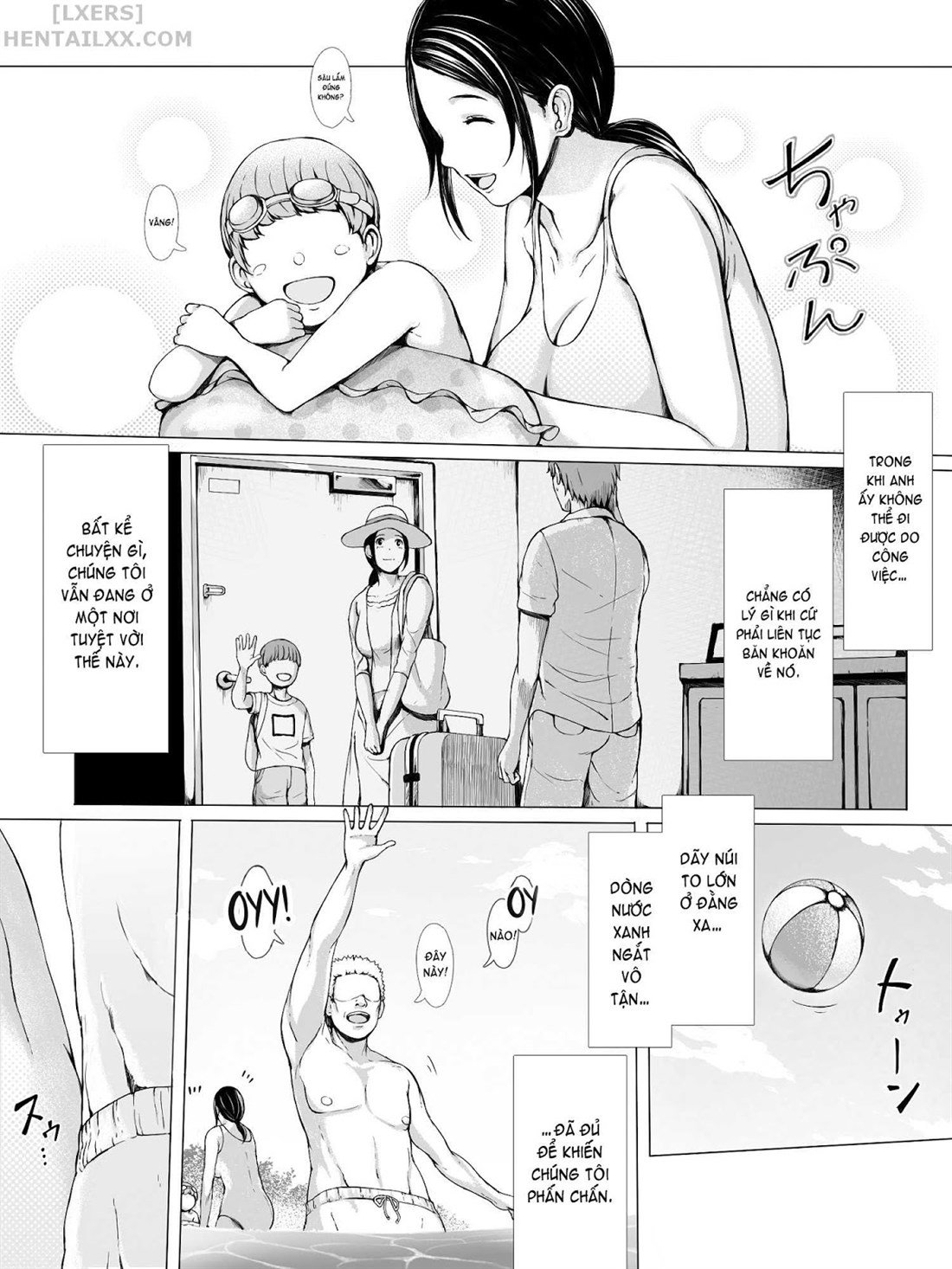 Đọc truyện hentai Hahagui Ottori Okaasan ga Toshishita Yarichin ni Nerawareru Toki Chap 1A