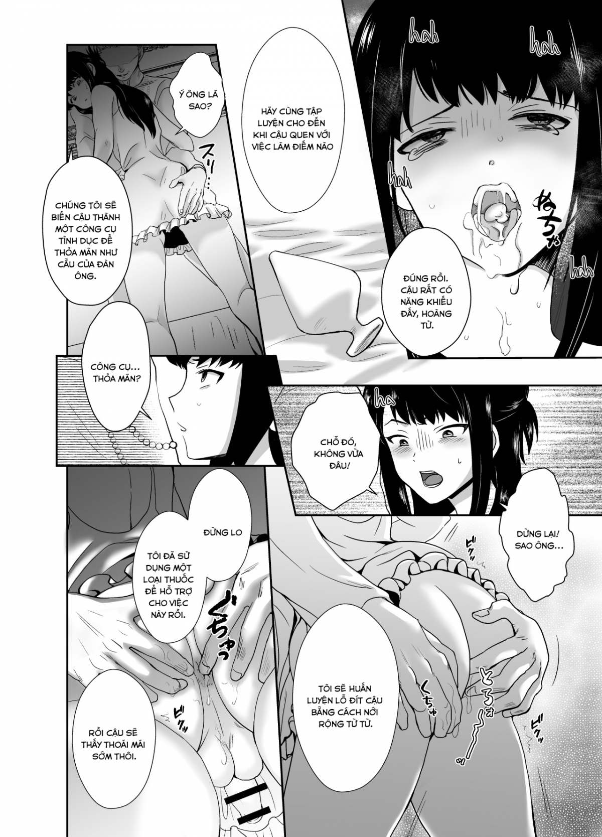 Đọc truyện hentai Kawaisou na Ouji-sama wa Warui Mahou de Oshiro no Mesu Benki ni Sarete Shimaimashita Chap 1