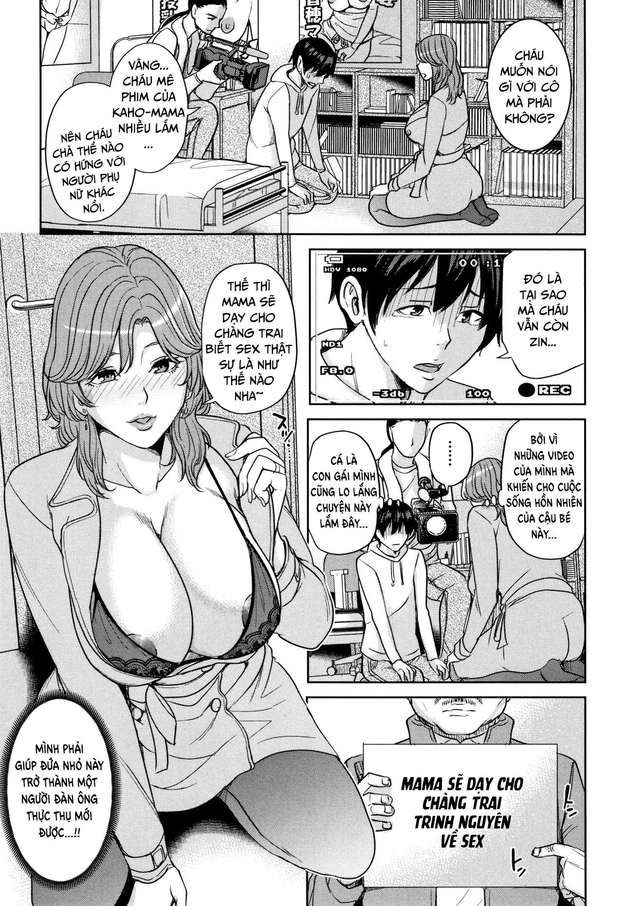 Đọc truyện hentai Kanojo no Mama to Deaikei de Chap 6