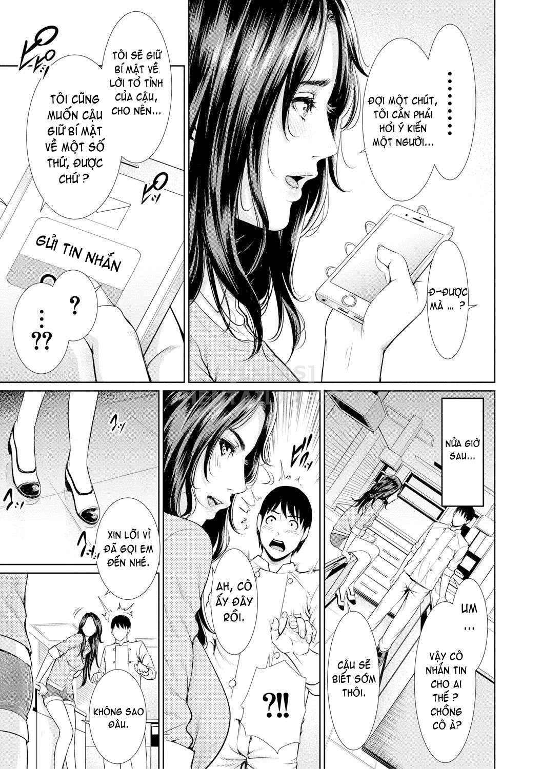 Đọc truyện hentai Sensei wa Seiyoku o Osaerarenai Chap 6 Double