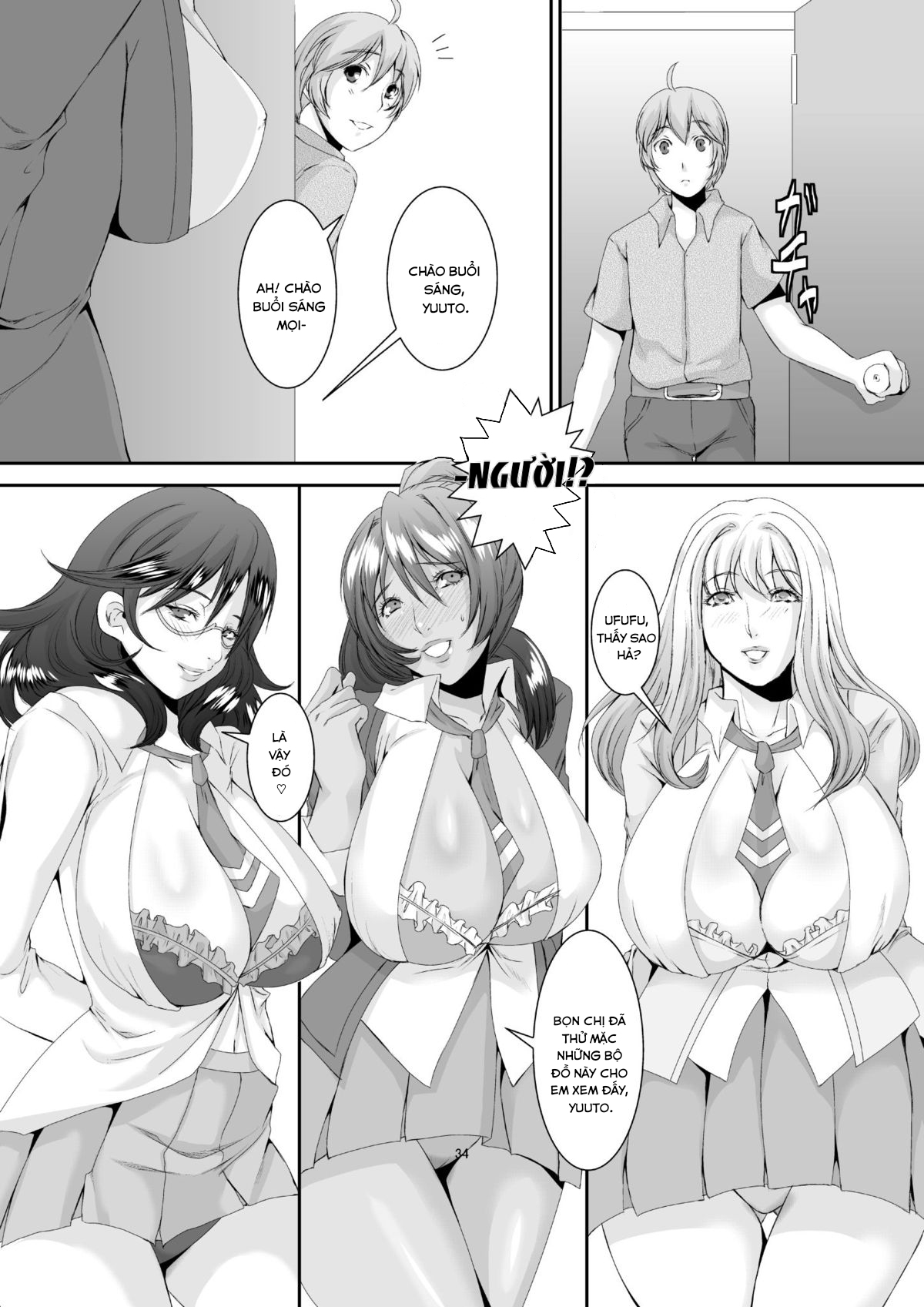 Đọc truyện hentai Oku-sama wa Moto Yariman Chap 2