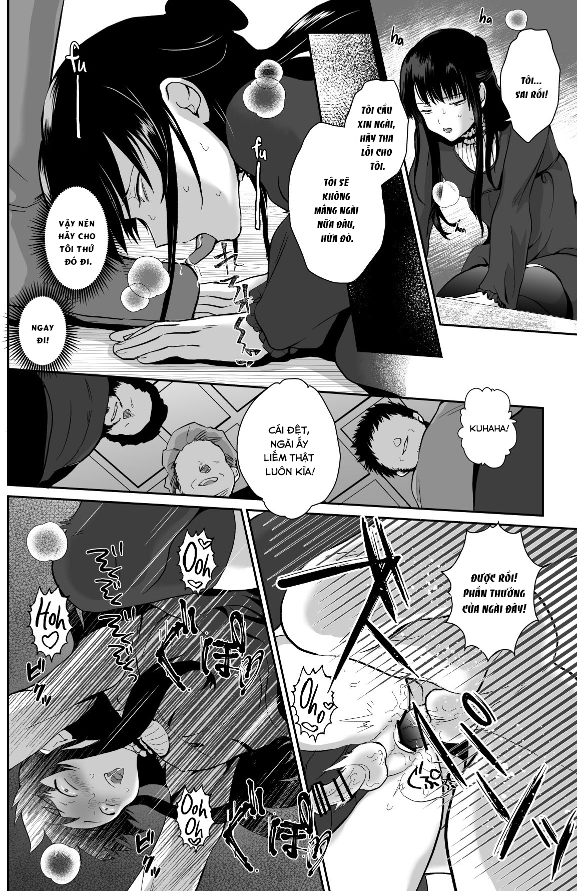 Đọc truyện hentai Kawaisou na Ouji-sama wa Warui Mahou de Oshiro no Mesu Benki ni Sarete Shimaimashita Chap 2