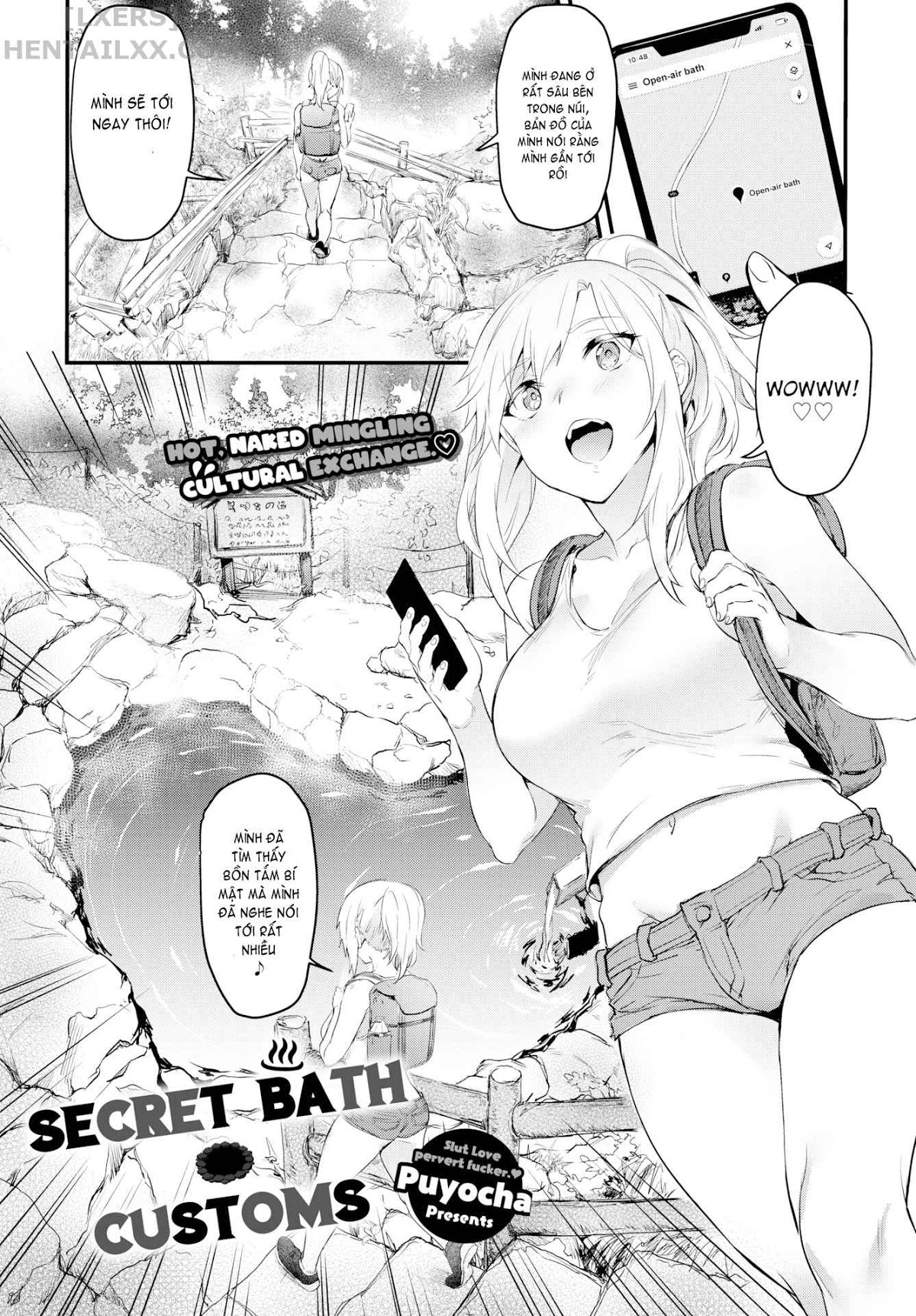 Đọc truyện hentai Onaho Bitch (Trọn bộ) Chap 9: Secret Bath Customs