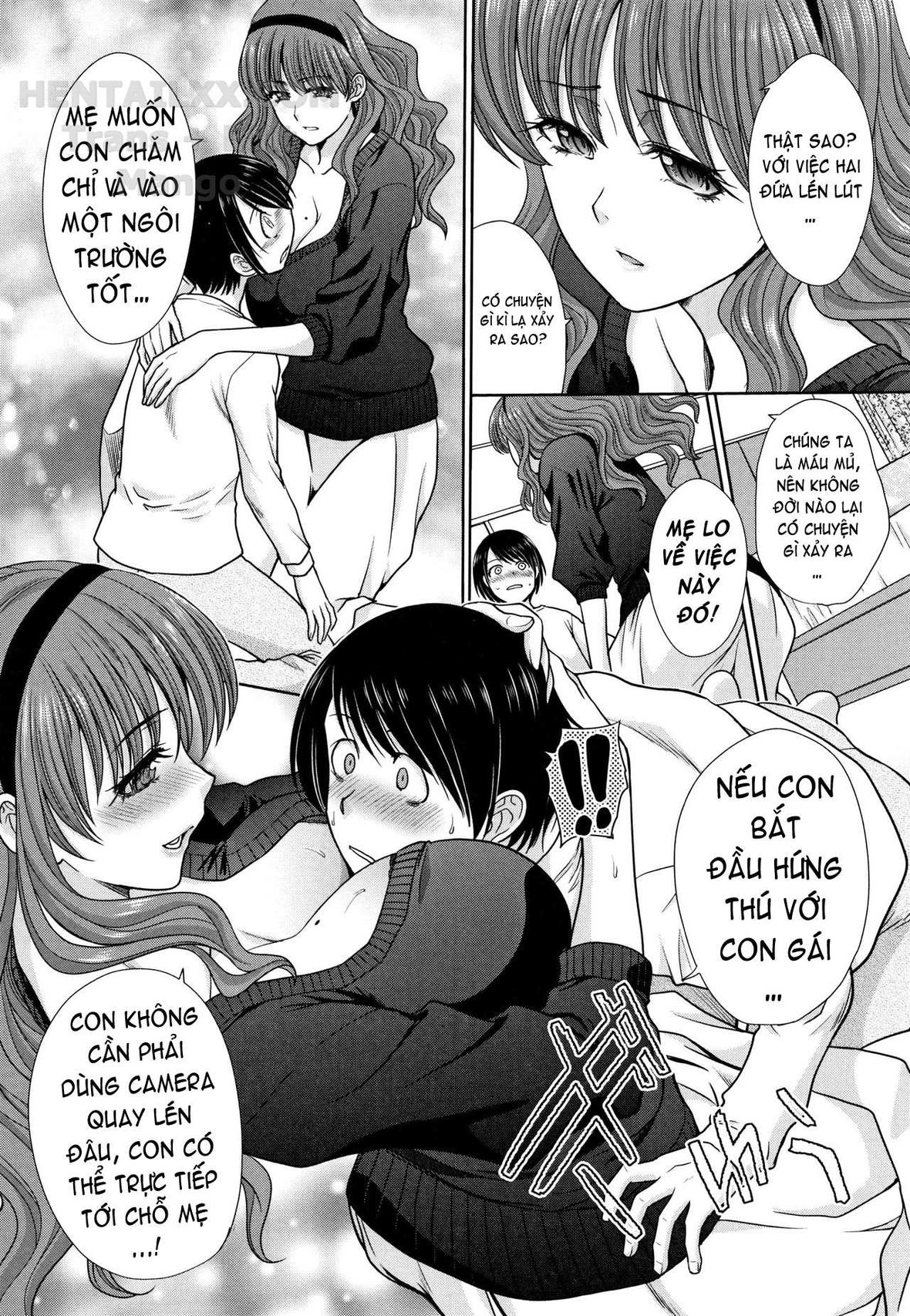 Đọc truyện hentai Mother and Younger Sister Chap 2