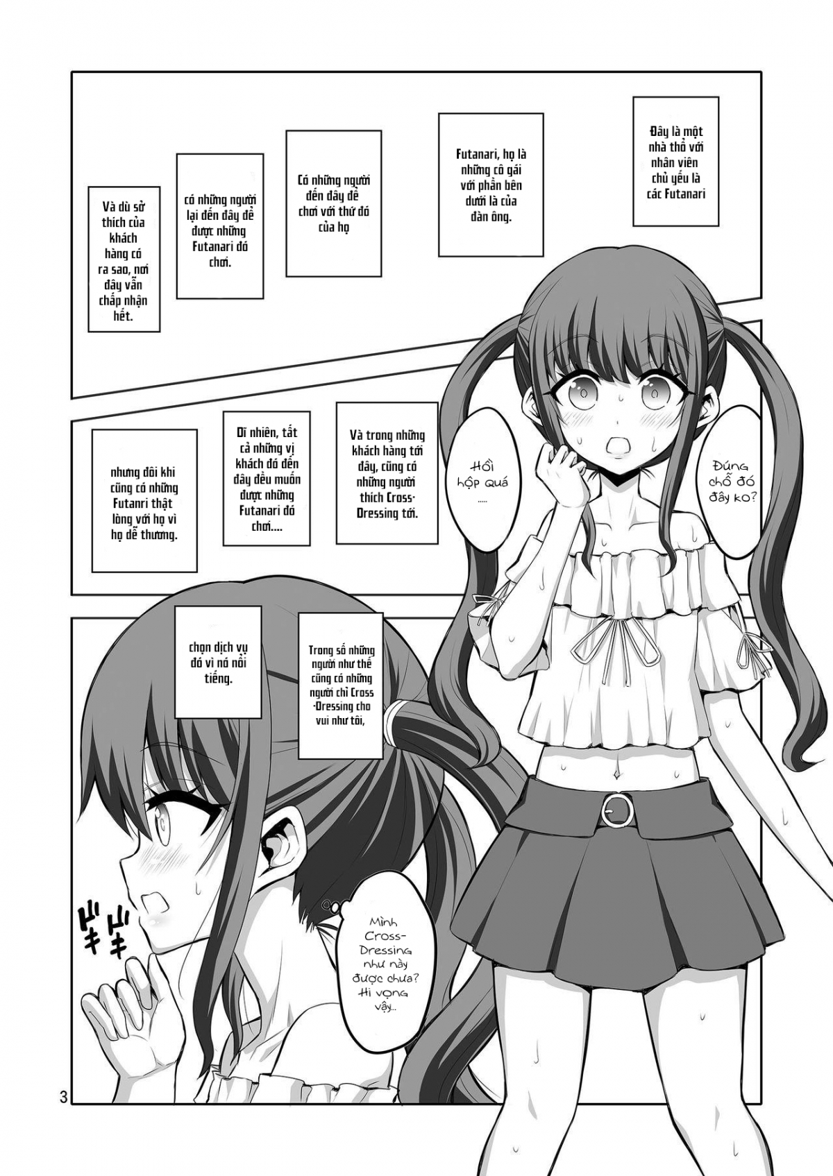 Đọc truyện hentai Futanari Onee-san x Otokonoko Gyaku Anal Fuuzoku Mesu Ochi Choukyou Oneshot