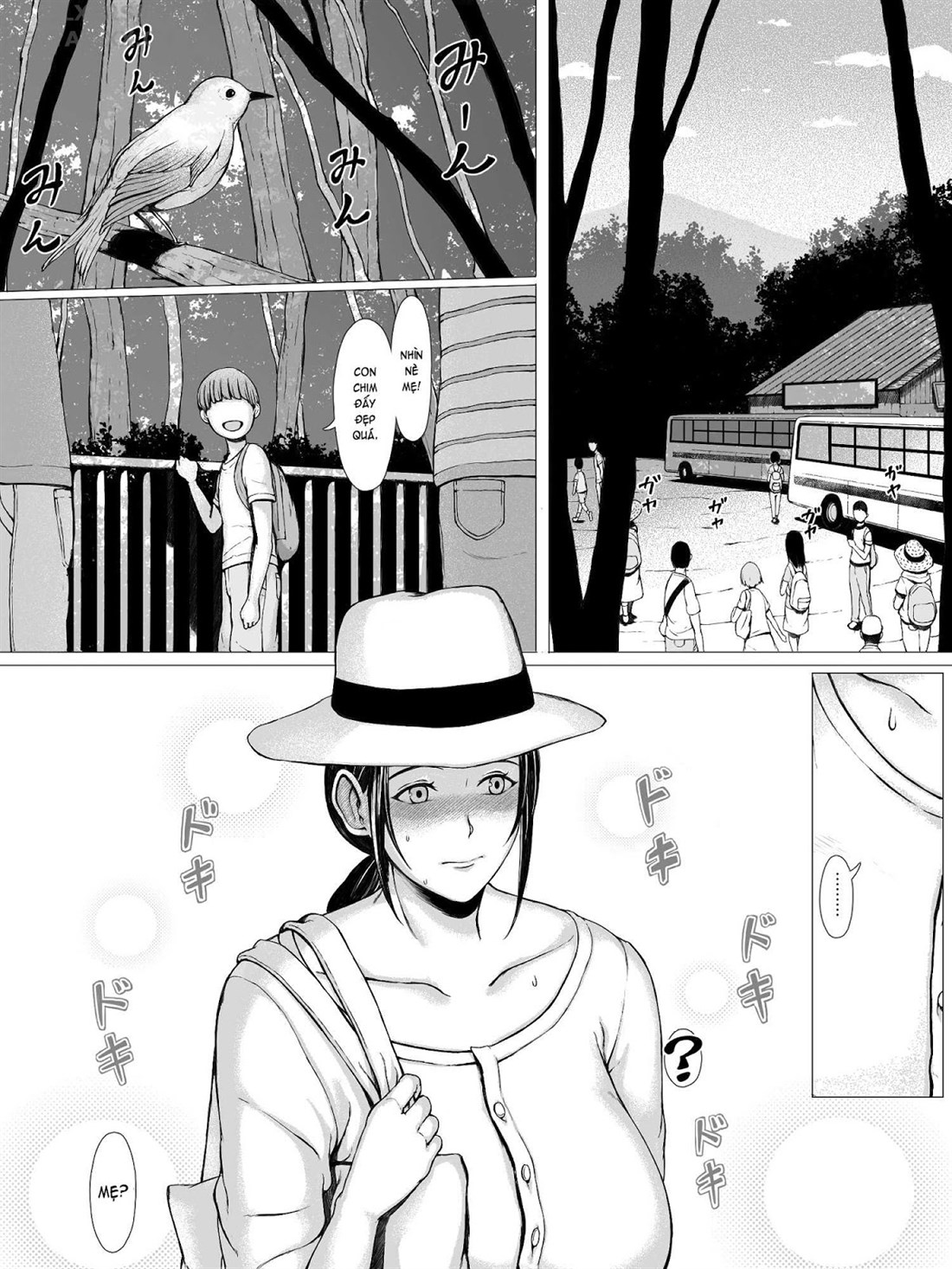 Đọc truyện hentai Hahagui Ottori Okaasan ga Toshishita Yarichin ni Nerawareru Toki Chap 1C
