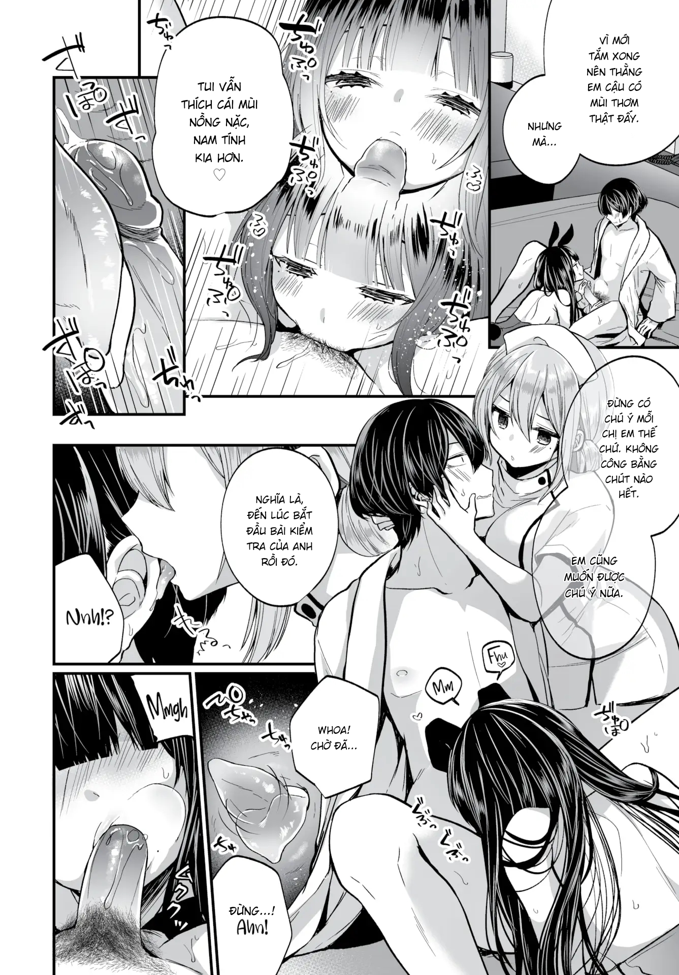 Đọc truyện hentai Gái Ngoan Lớp Tôi Hoá Ra Lại Là Dâm Nữ!? Chap 8 Chị Chị Em Em