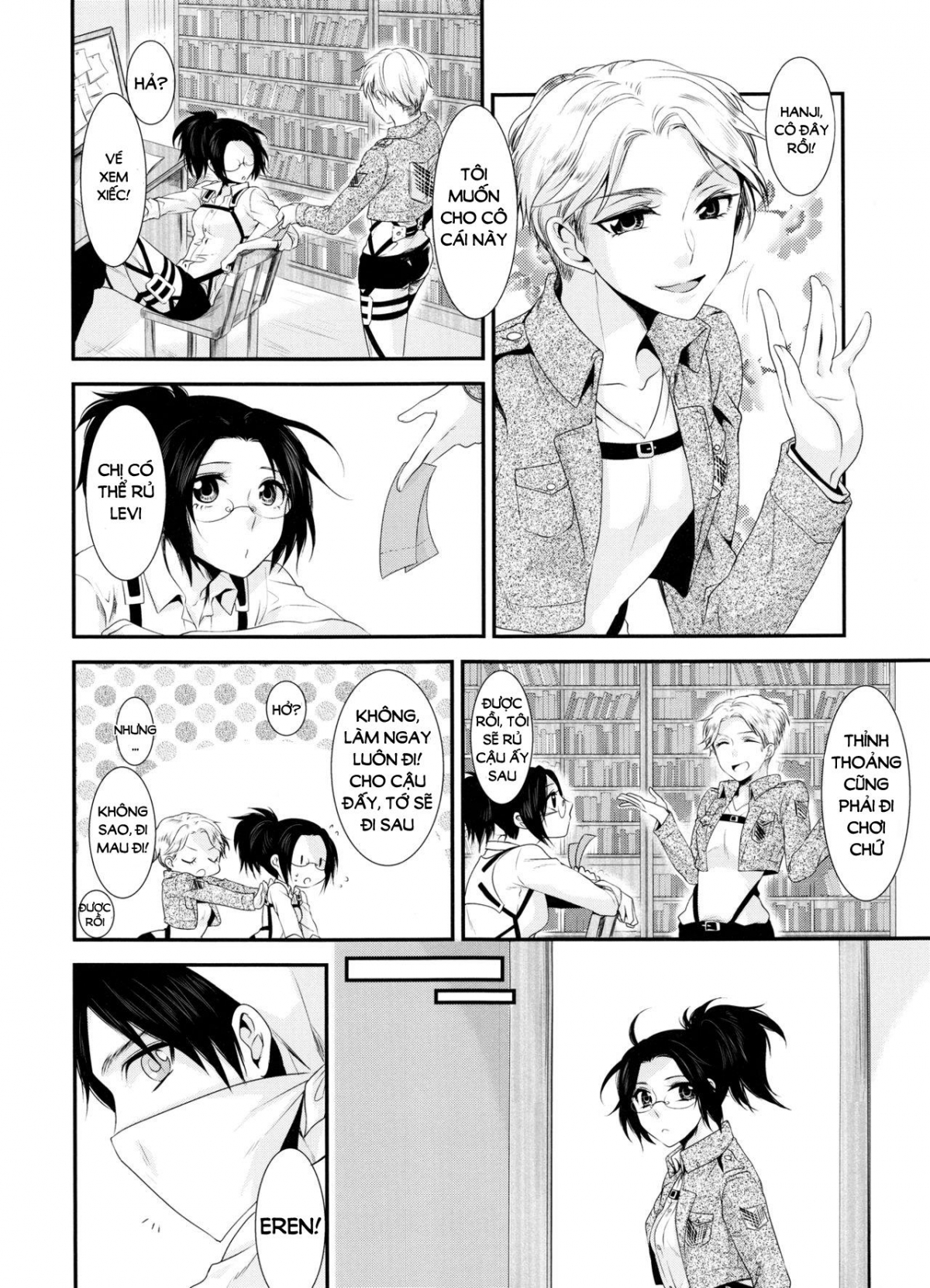 Đọc truyện hentai Kiss me once again (Shingeki no Kyojin) Chap 3