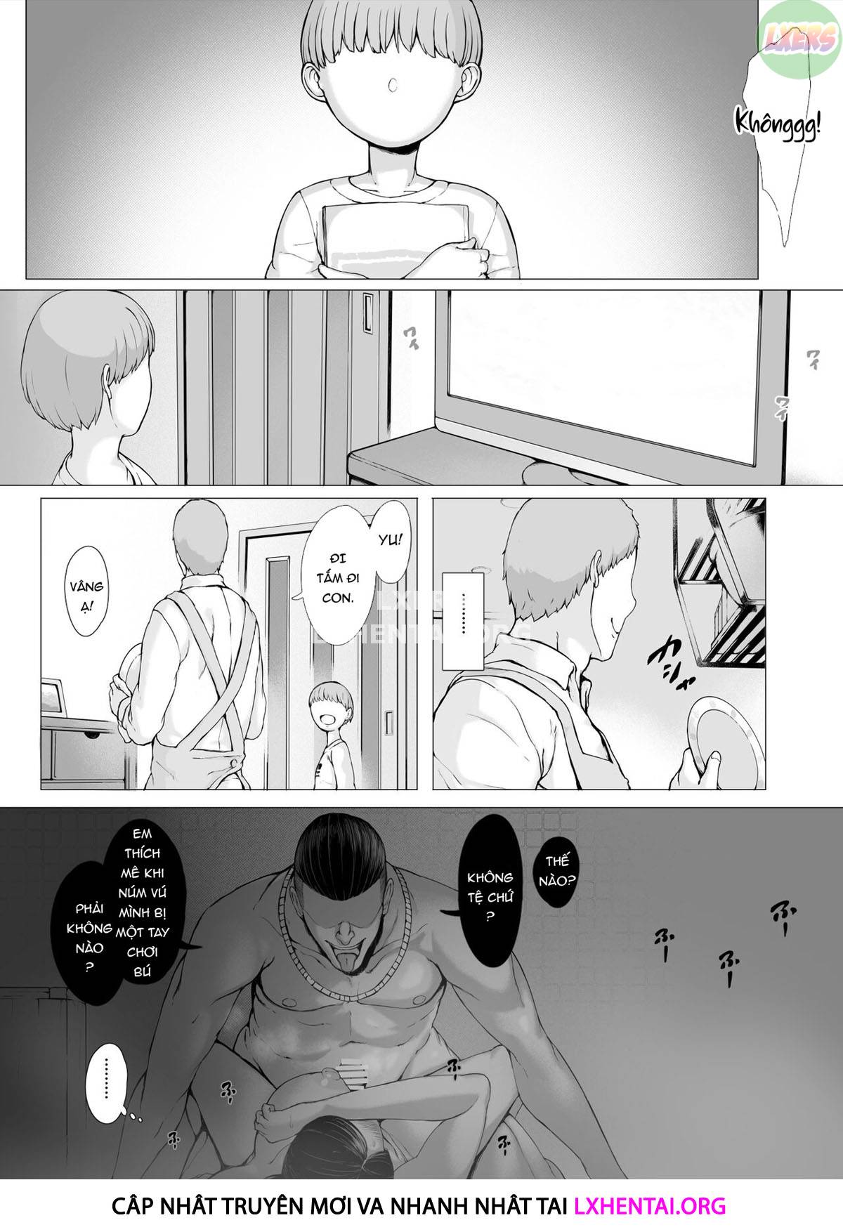 Đọc truyện hentai Hahagui Ottori Okaasan ga Toshishita Yarichin ni Nerawareru Toki Chap 2A
