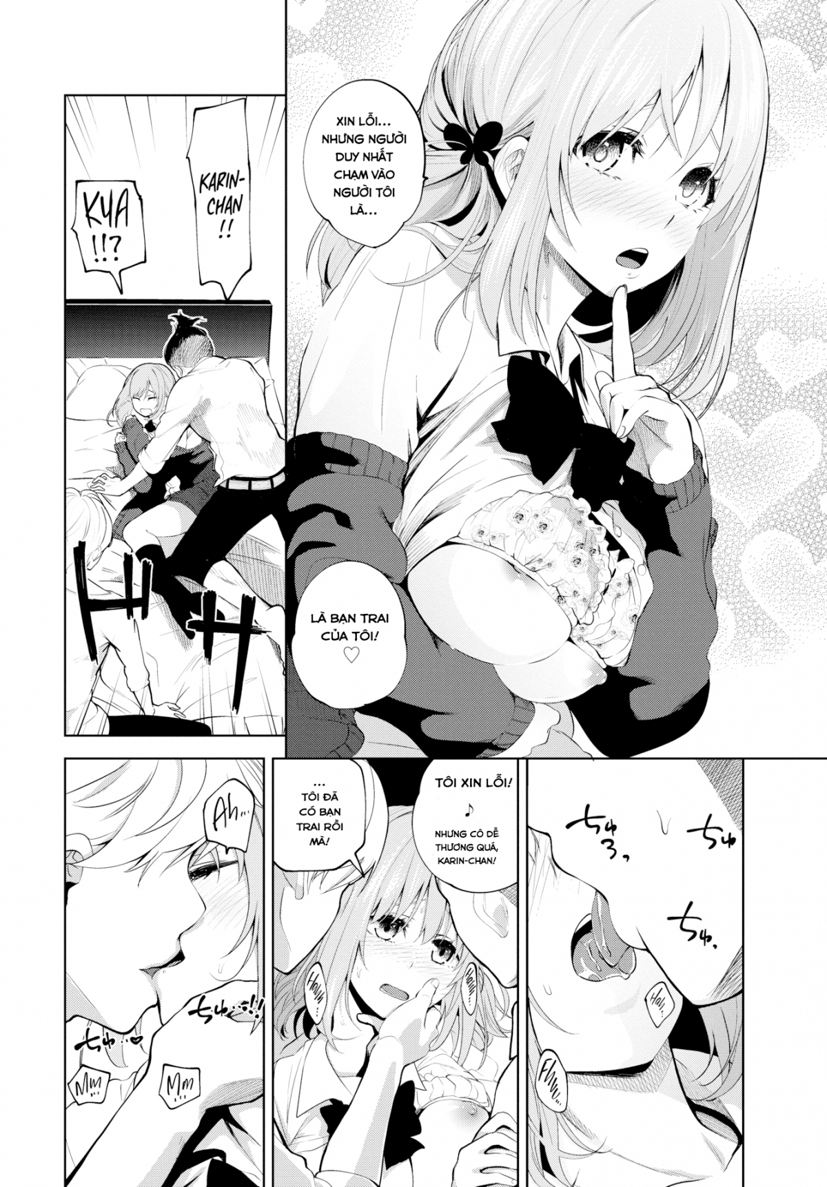 Đọc truyện hentai Karin-chan tries her best! Oneshot