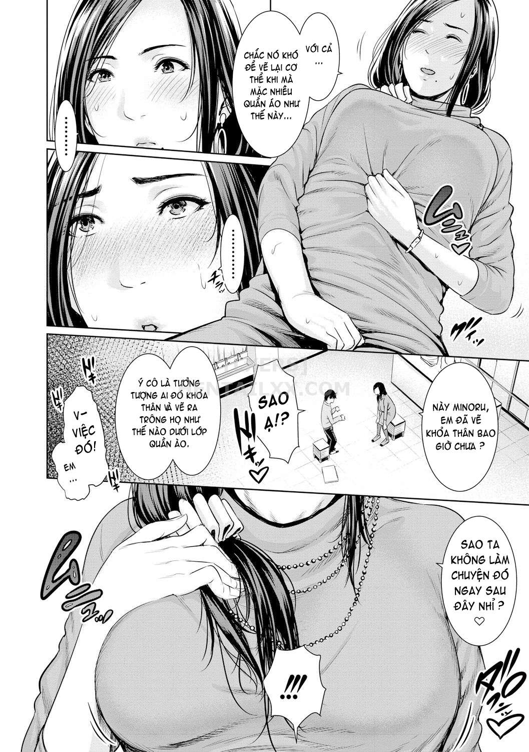 Đọc truyện hentai Sensei wa Seiyoku o Osaerarenai Chap 1 Let me Sketch you!